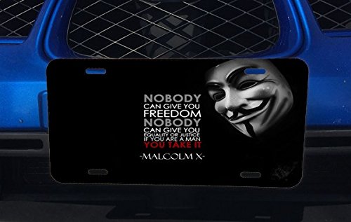 Freedom Quote Aluminum License Plate for Cars & Trucks - Durable Custom Metal Tag for Vehicles, Perfect for Personalization & Road Trips