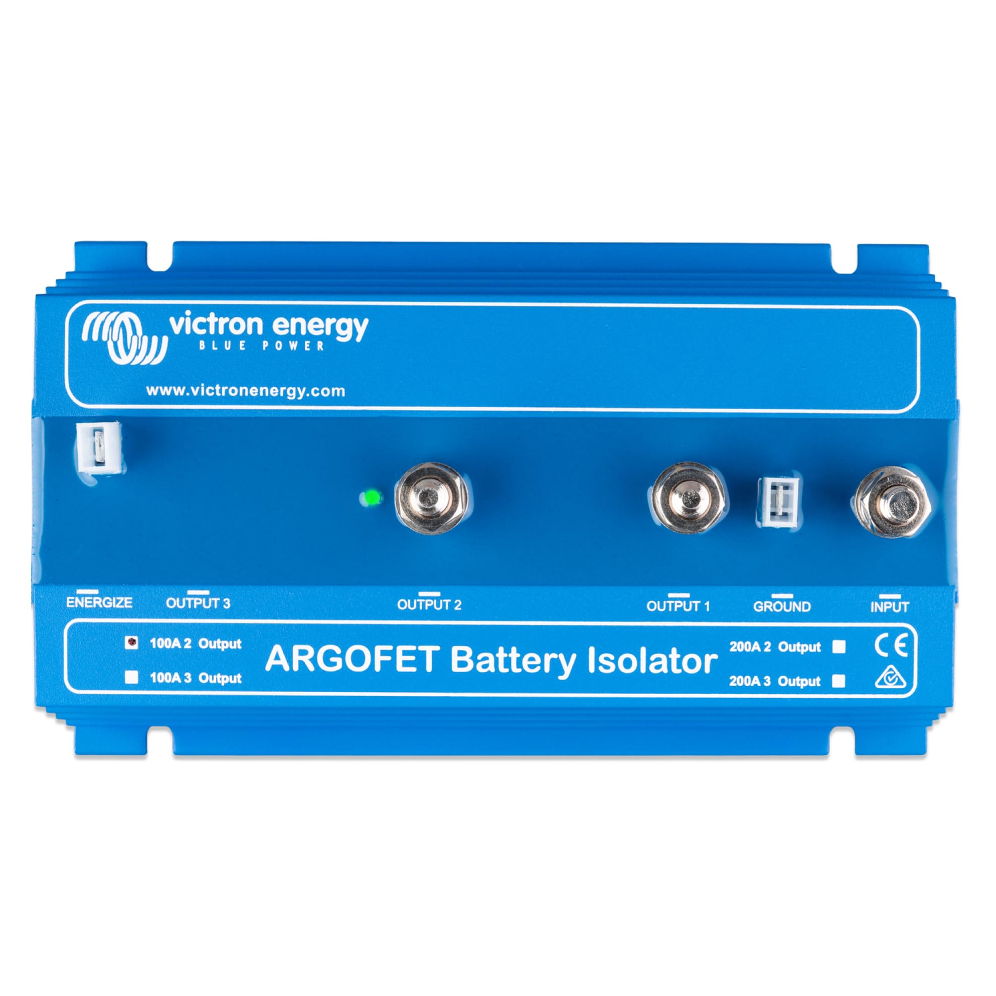 Victron Energy Argofet 100-2AC Battery Isolator - 100A Dual Battery Charging System for RVs, Boats & Marine Applications | 12V/24V DC Power Management Solution