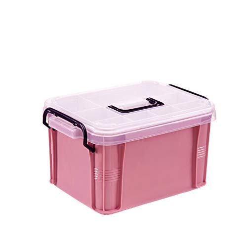 Family First Aid Kit - Portable Medicine Storage Box for Home & Emergency Use - Small & Large Capacity Organizer for Travel, Camping, and Daily Use
