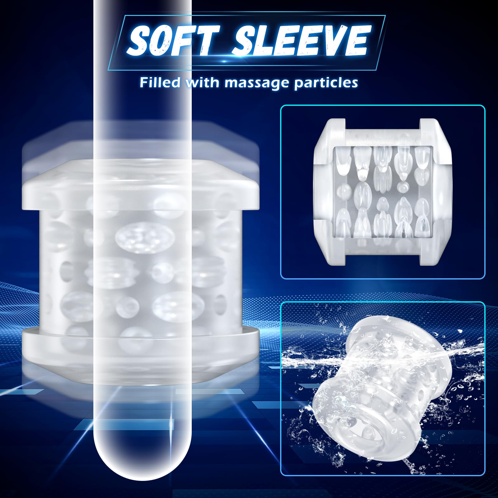 Automatic Male Masturbator - 7 Powerful Thrusting & Vibrating Modes, Dual Open-Ended Design - Realistic Blowjob Machine & Pocket Pussy for Men - Perfect for Solo Play, Stress Relief & Couples Fun