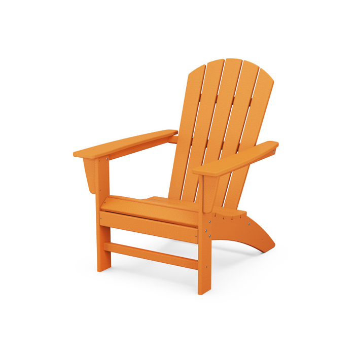 Durable POLYWOOD Nautical Adirondack Chair - All-Weather Outdoor Furniture for Patio, Poolside & Beach Relaxation