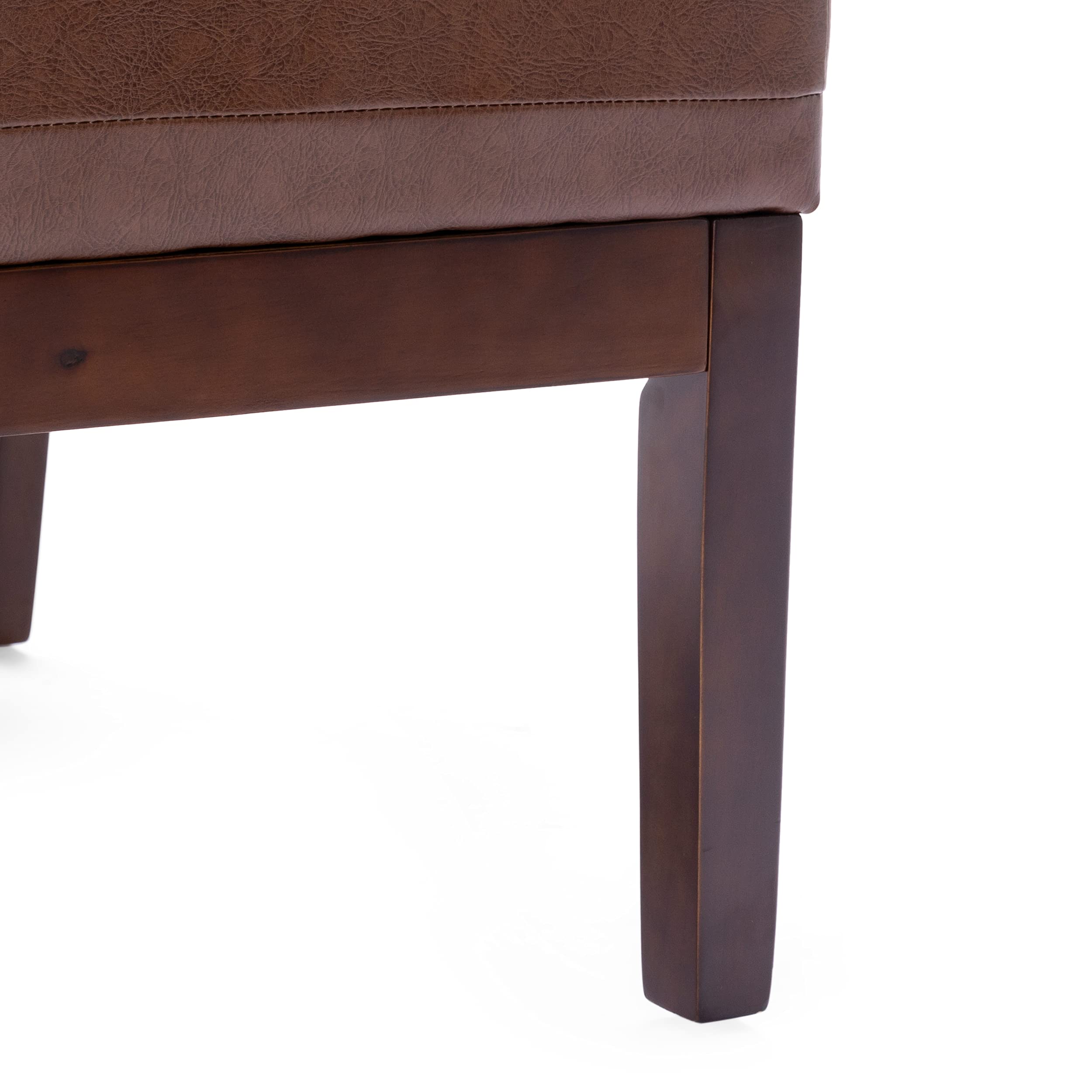 Christopher Knight Home Uintah Accent Chair - Dark Brown & Dark Espresso Upholstered Lounge Chair for Living Room, Bedroom, or Office - Comfortable Modern Seating with Sturdy Wooden Legs
