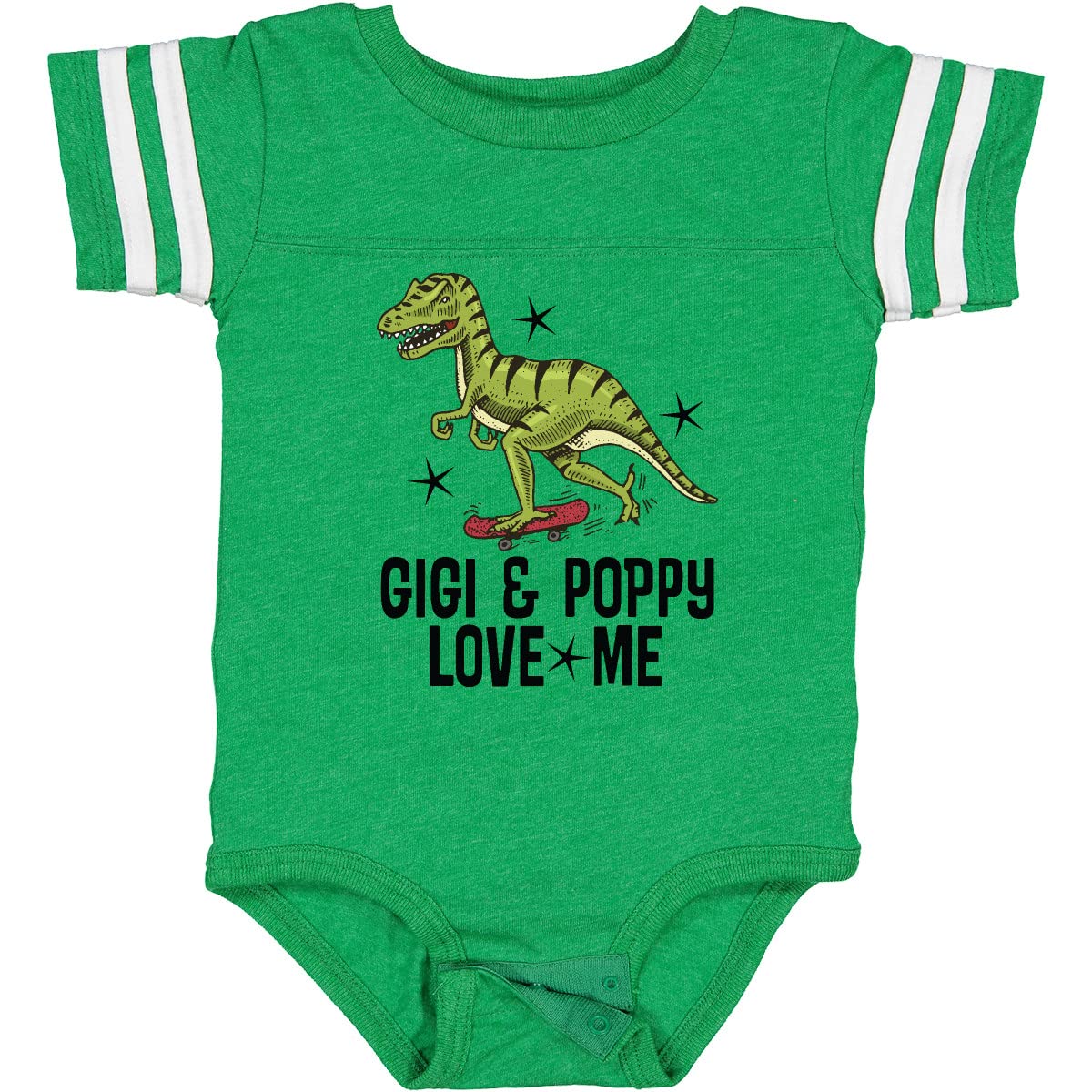 Inktastic Gigi and Poppy Love Me Dinosaur Baby Bodysuit - Cute Dinosaur Print Onesie for Infants & Toddlers - Perfect for Playtime, Daycare, and Family Photos