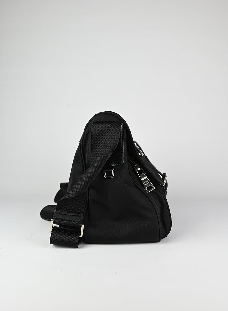 Prada Black Nylon Shoulder Bag for Women - Stylish & Durable Office Work Tote for Business & Travel