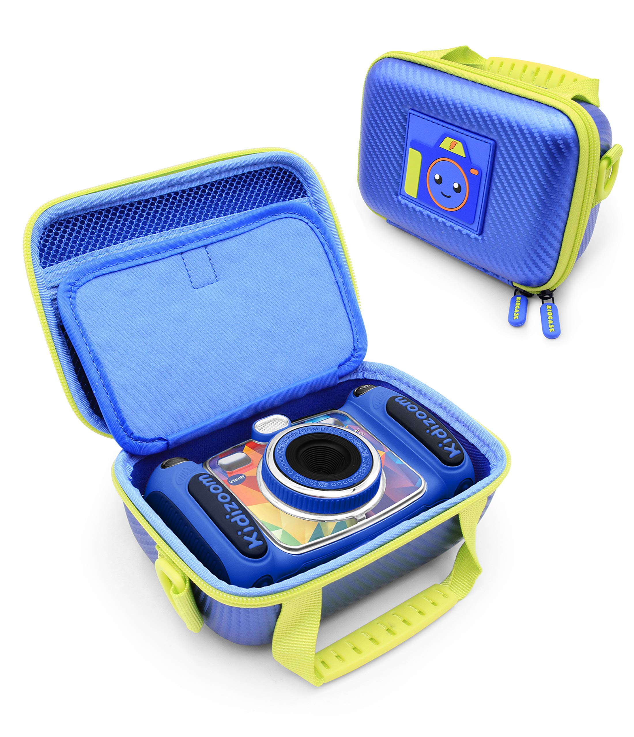 CASEMATIX Protective Camera Case for VTech KidiZoom Camera - Shockproof Travel Storage with Shoulder Strap & Padded Interior (Blue) | Perfect for Kids' Travel, Outdoor Adventures & School Projects