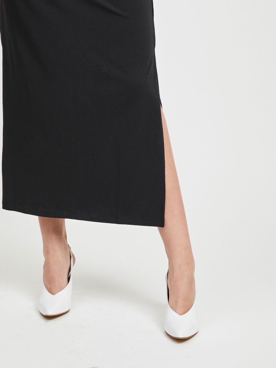 Hannah Maxi Skirt for Women - Flowy Long Black Skirt with Elastic Waist | Perfect for Summer, Beach, Parties & Casual Wear