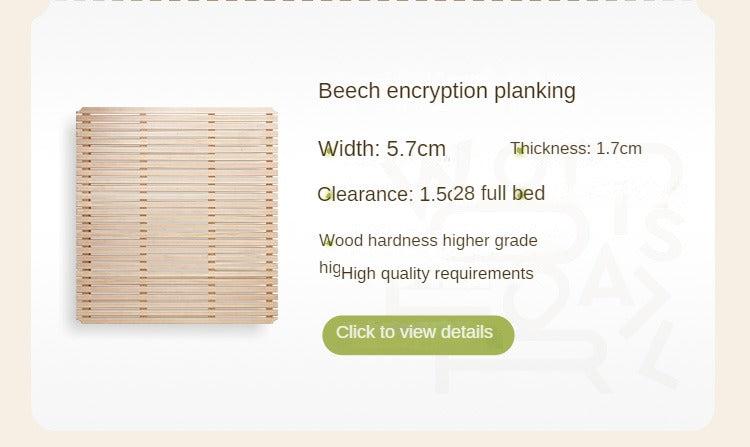 Modern Simple Cream Style Poplar Solid Wood Bed - Queen Size, Sturdy & Elegant for Master Bedroom, Guest Room, or Dormitory