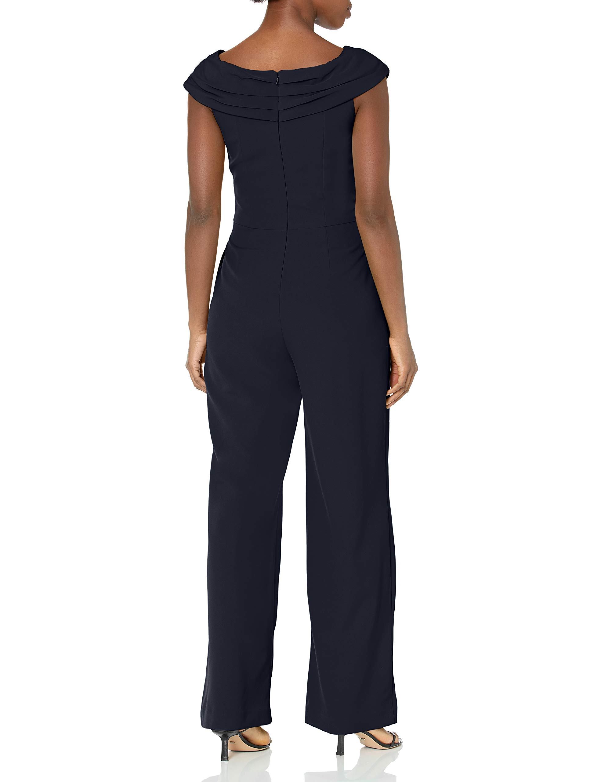 Vince Camuto Women's Off-the-Shoulder Jumpsuit - Double Lined Bodice for Comfort & Support | Perfect for Weddings, Parties & Summer Outings