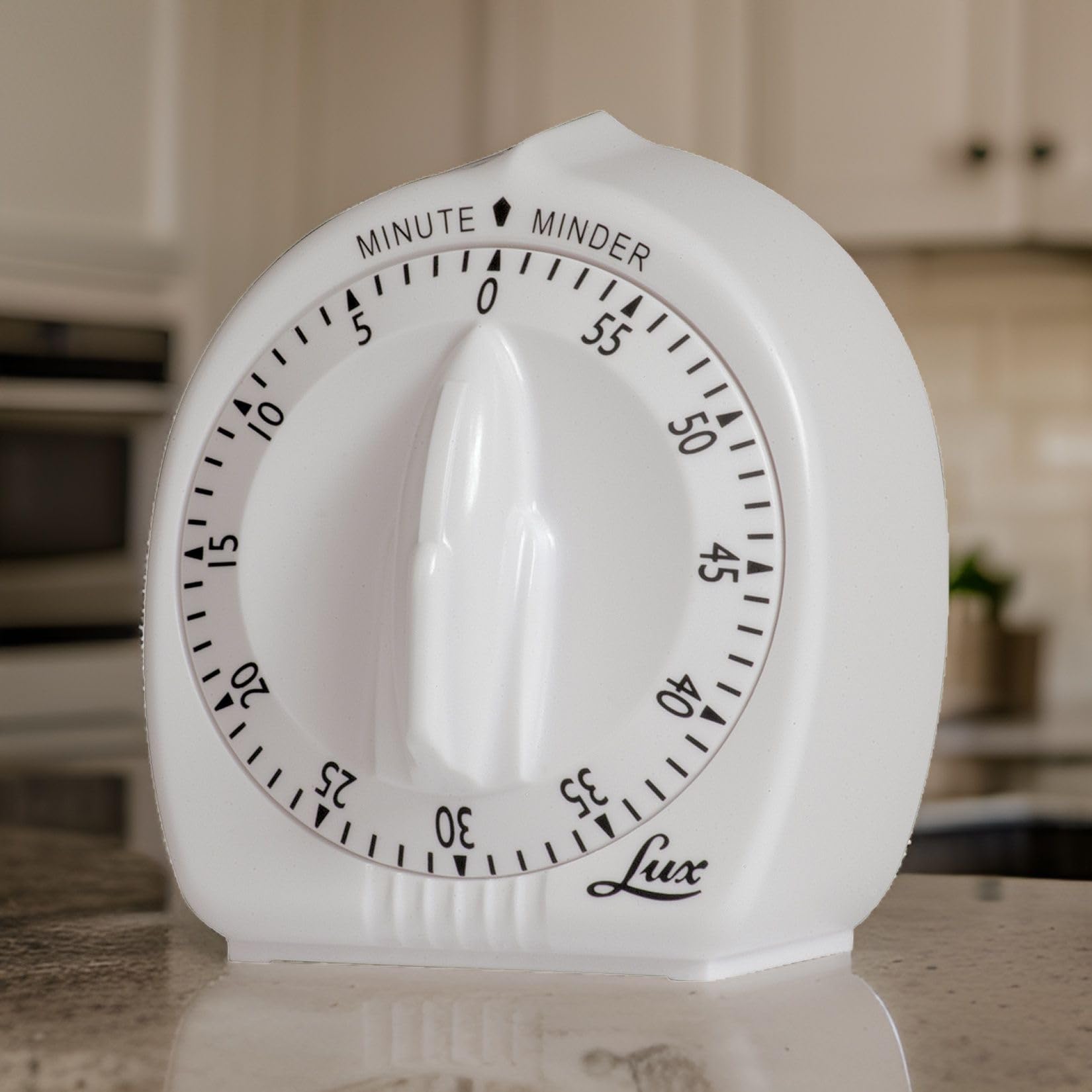 Lux CP242859-012E 24-Hour Mechanical Timer Switch with Short Ring - Perfect for Lights, Appliances, and Holiday Decorations