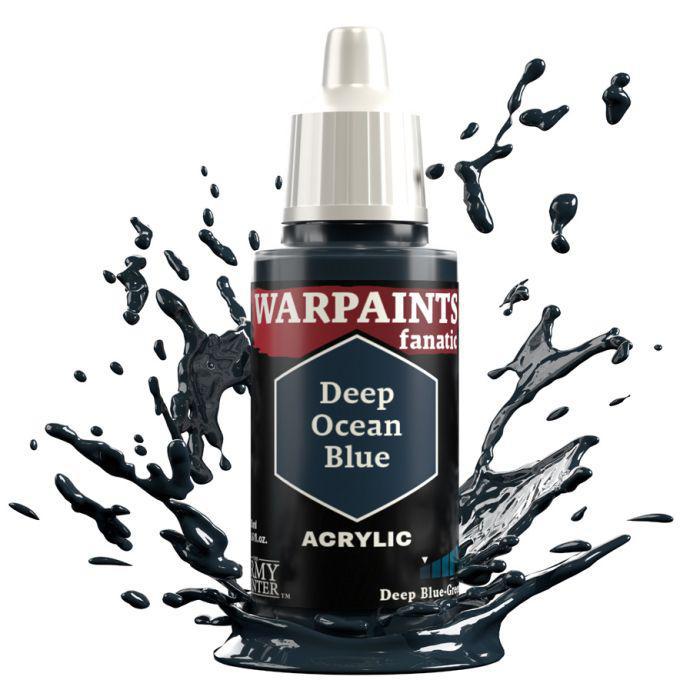 Army Painter Warpaints Fanatic Deep Ocean Blue Paint - Premium Miniature & Model Painting for Wargaming, D&D, and Tabletop Scenes