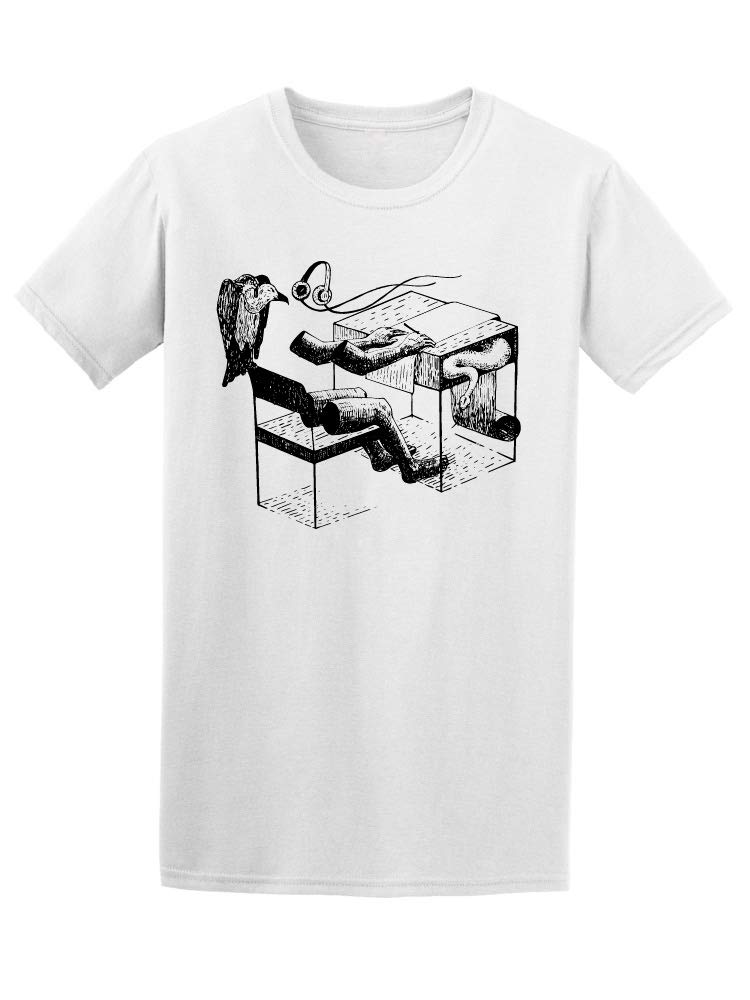 Smartprints Body Parts At Desk T-Shirt for Men - Comfortable Office & Casual Wear Graphic Tee