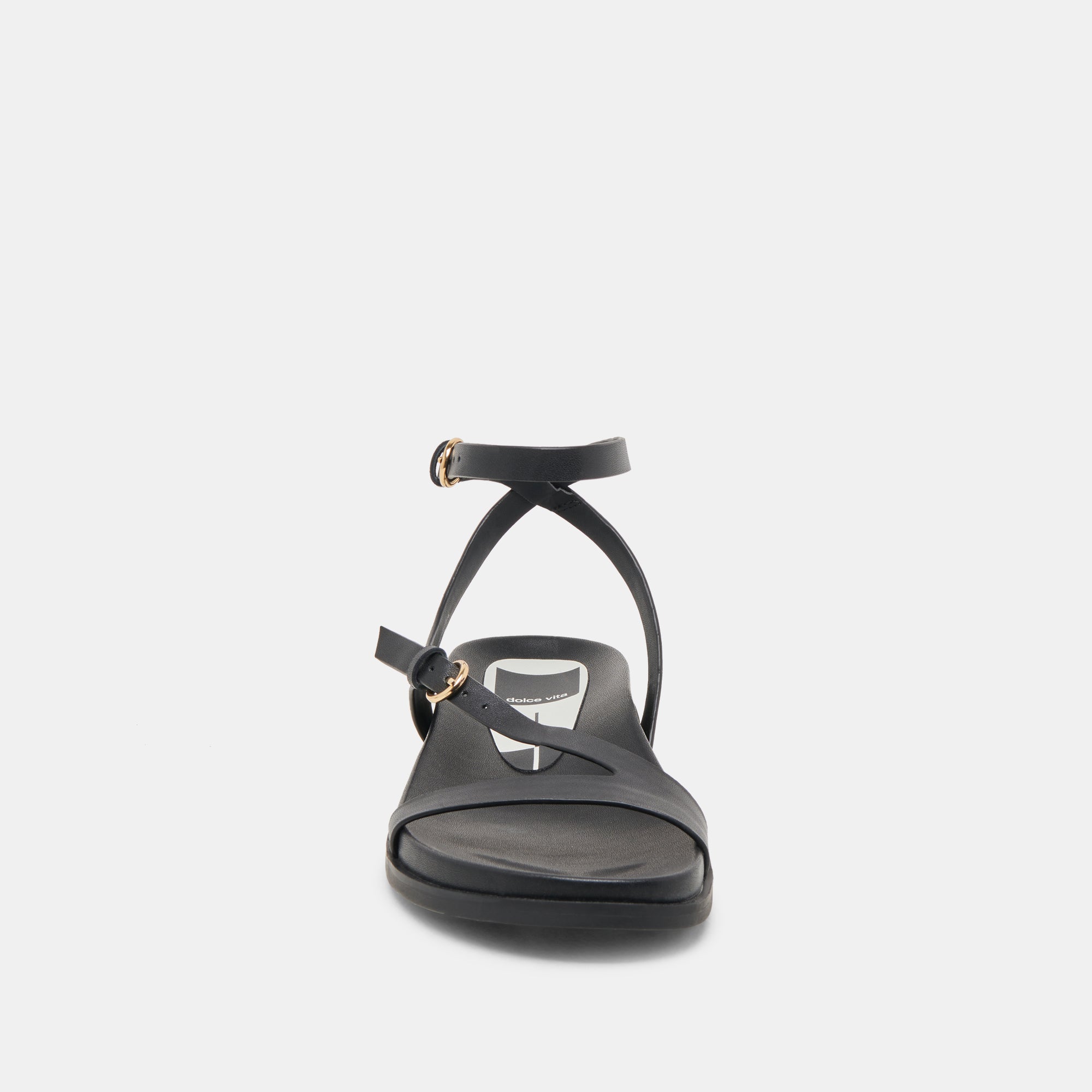 DARLIS Women's Black Leather Sandals - Comfortable & Stylish for Beach, Walking, and Casual Outings