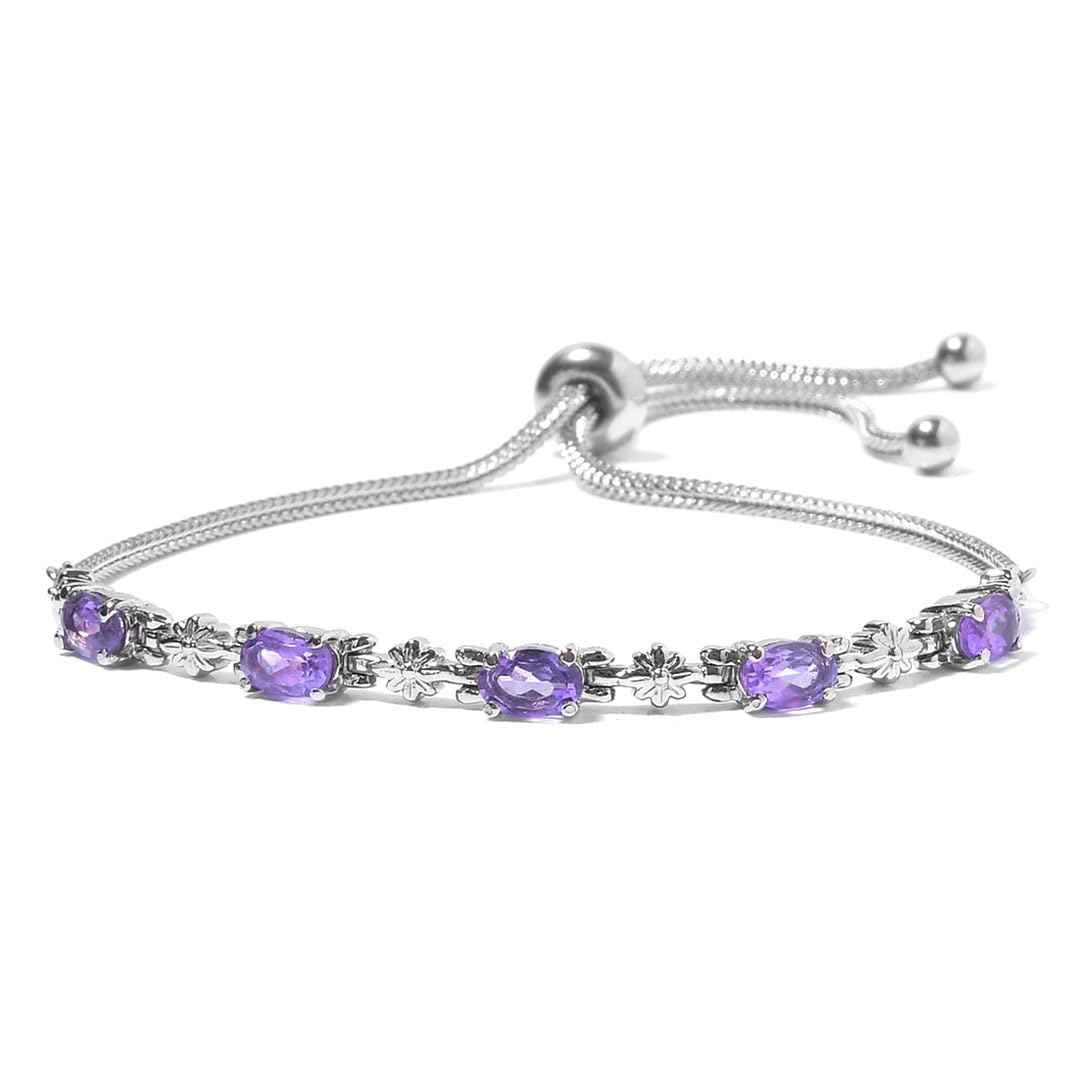 Birthstone Bracelets for Women - Adjustable Charm Bolo Bracelet, Gemstone Jewelry for Engagement, Anniversary, Wedding & Birthday Gifts | Perfect for Everyday Wear & Special Occasions