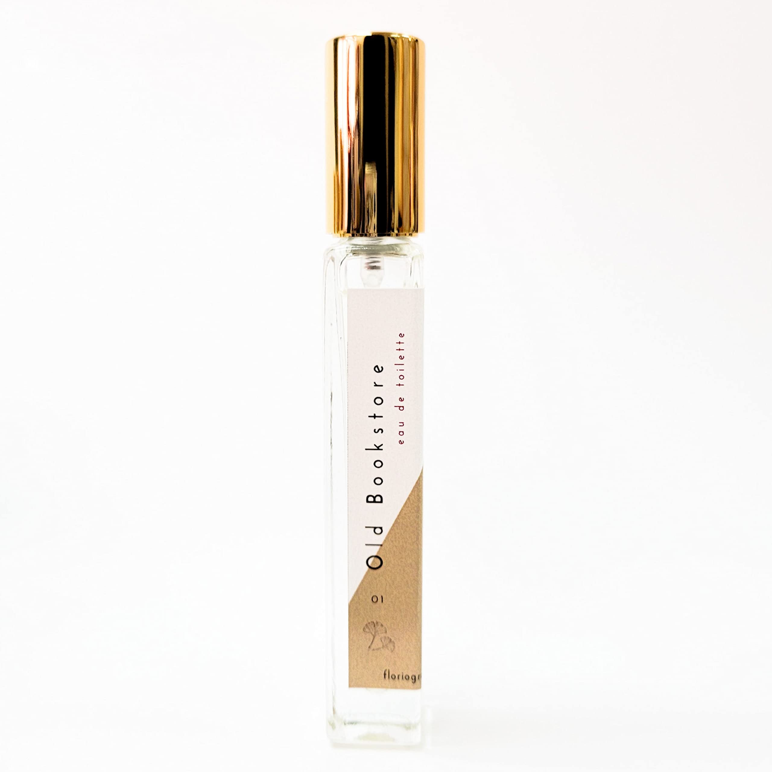 Old Bookstore Inspired Perfume for Women - No. 01 Eau de Parfum (10ml/0.34oz) with Notes of Books & Pine | Vintage Library Scent | Perfect for Book Lovers, Writers & Cozy Reading Sessions