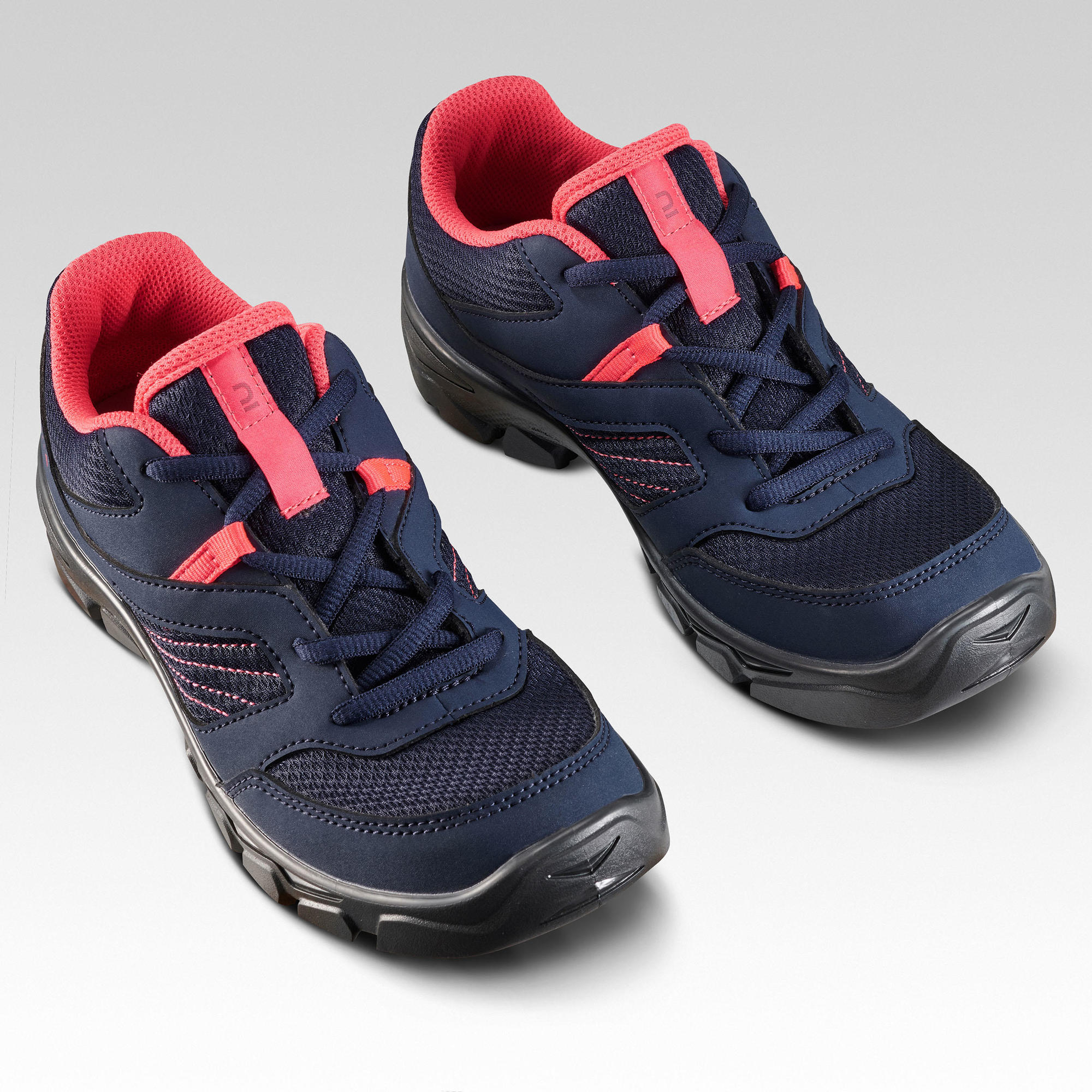 Quechua NH100 Kids' Hiking Shoes - Lightweight Waterproof Outdoor Footwear for Boys & Girls - Perfect for Trail Walking, Camping, and Mountain Adventures