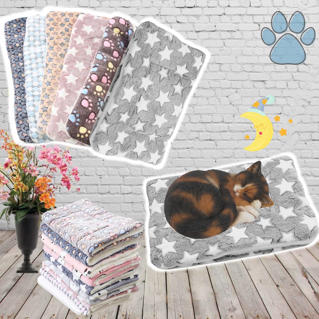 Soft & Cozy Cat Anxiety Blanket - Calming Pet Blanket for Cats with Anxiety Relief (Small, Large) - Perfect for Stress Relief, Travel & Cuddling at Home