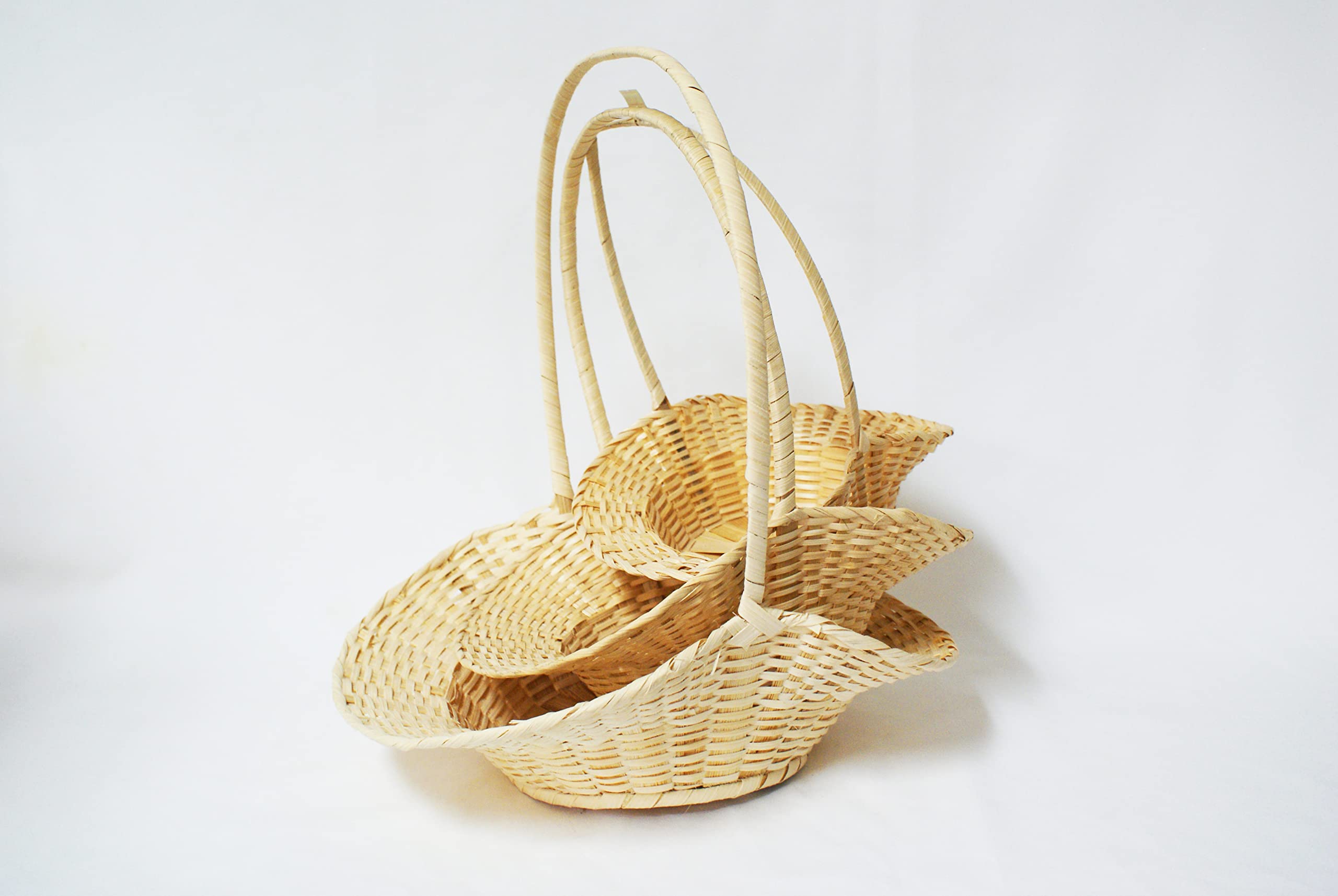CalCastle Natural Bamboo Baskets Set - 3 Pack 7