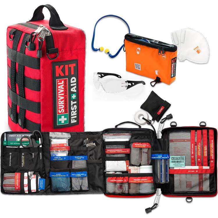 Workplace Safety Bundle - OSHA Compliant Safety Equipment for Offices & Construction Sites | First Aid Kits, Hard Hats & Safety Glasses