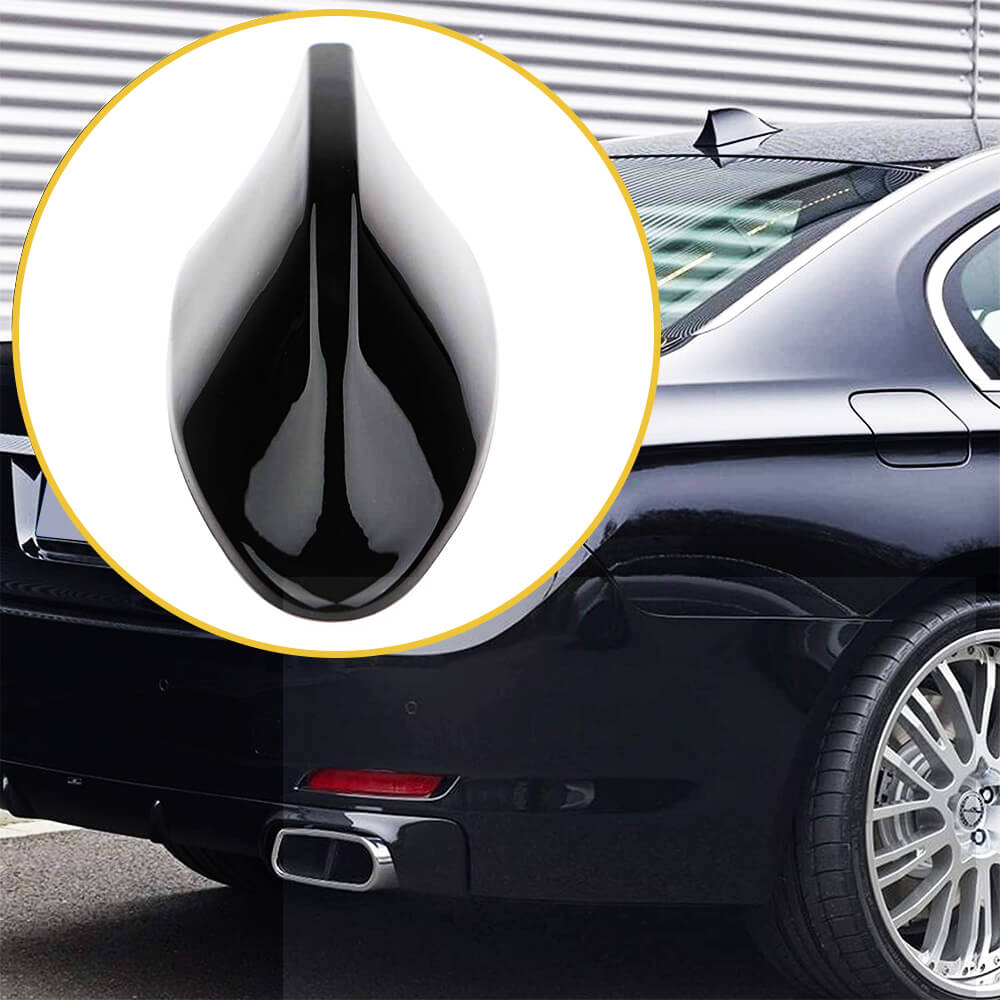 Universal Car Shark Fin Antenna - Waterproof ABS Replacement Antenna for Vehicles - Enhances FM/AM Radio Signal Reception - Perfect for Sedans, SUVs & Trucks
