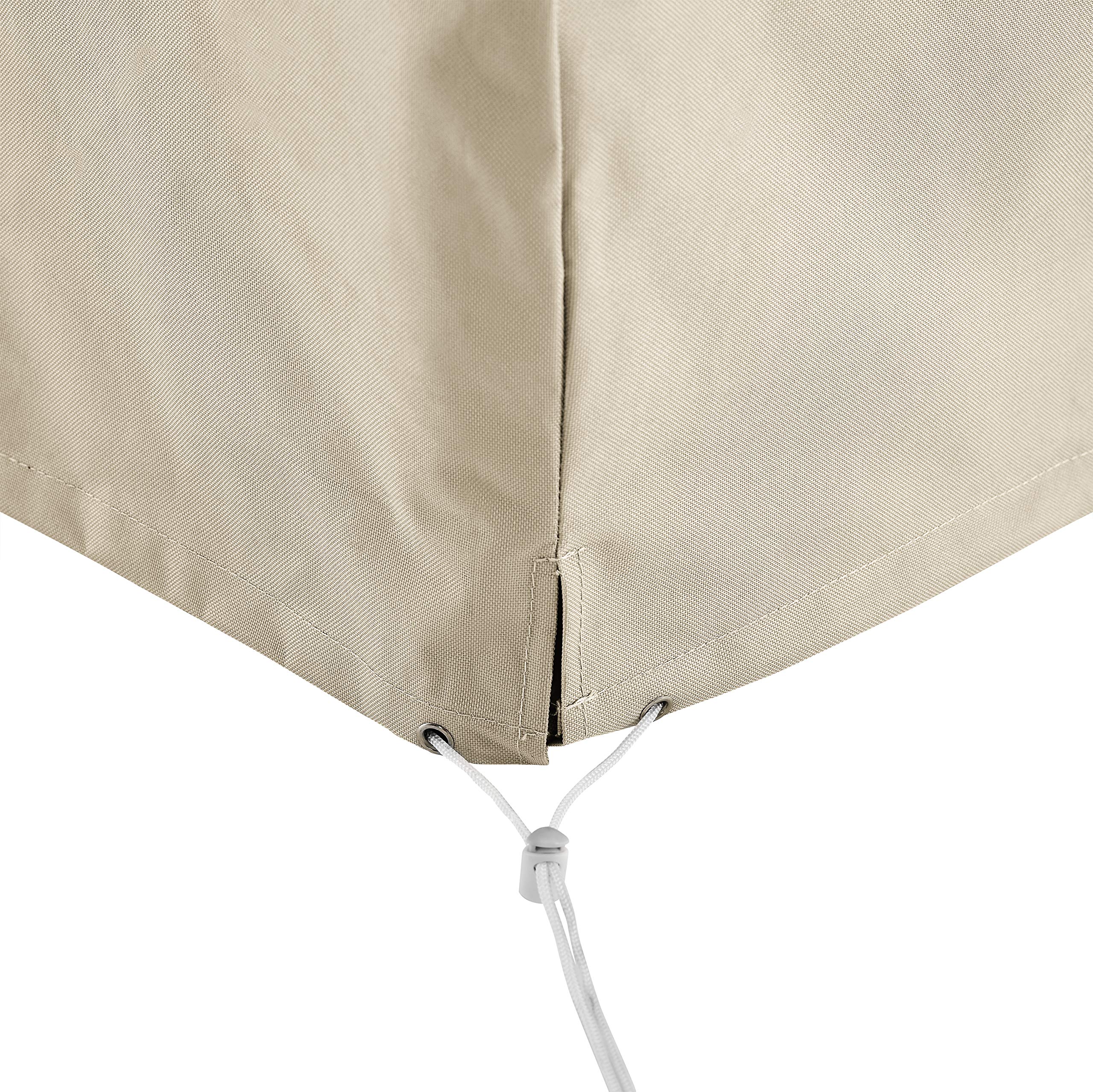 Crosley Waterproof 4-Piece Patio Furniture Cover Set for Outdoor Chairs & Ottomans - All-Weather Protection, Tan | Perfect for Backyard, Deck, Garden & Poolside Furniture Protection