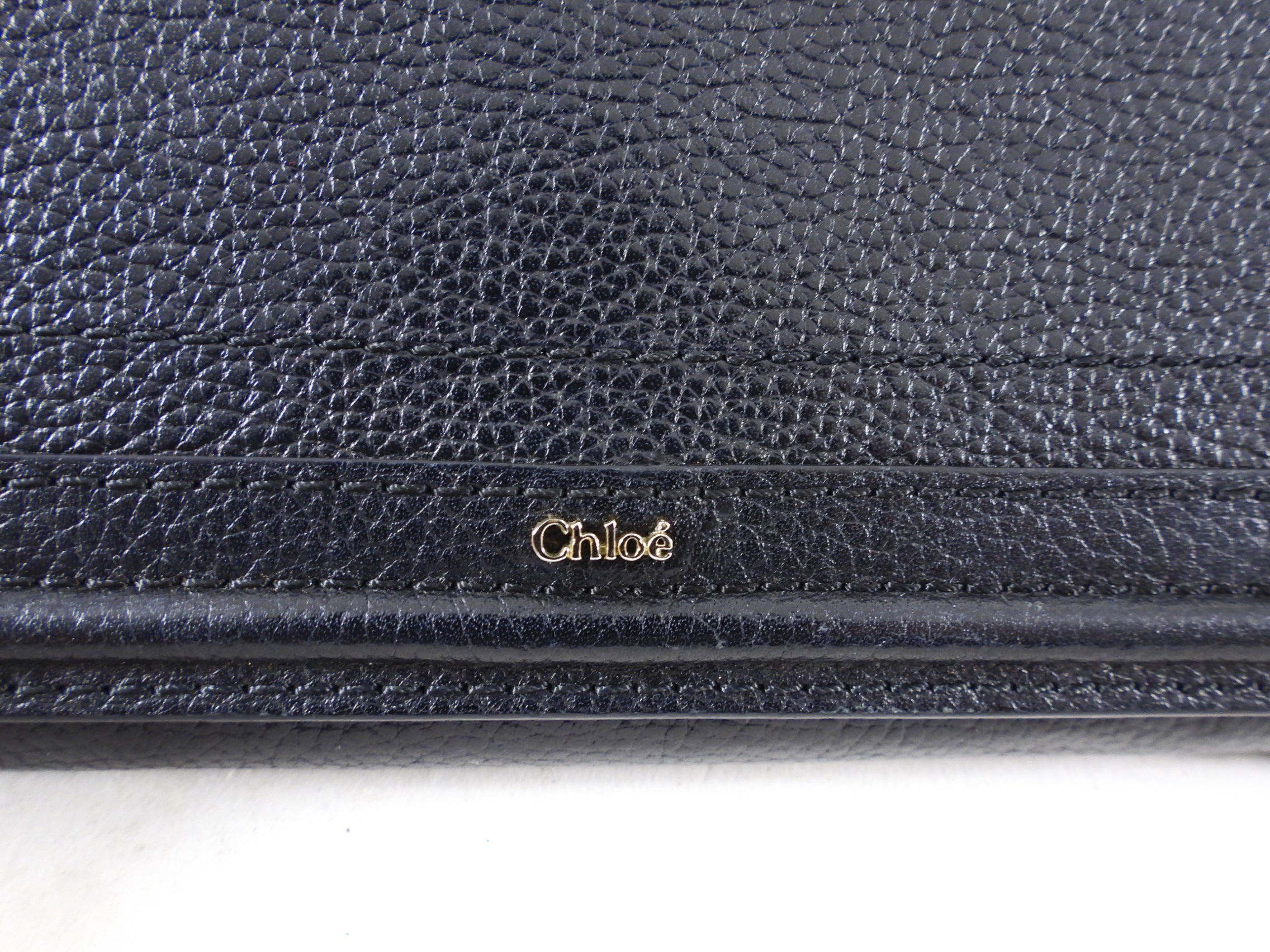 Chloe Paraty Black Leather Continental Wallet for Women - Luxury Designer Wallet for Everyday Use & Travel