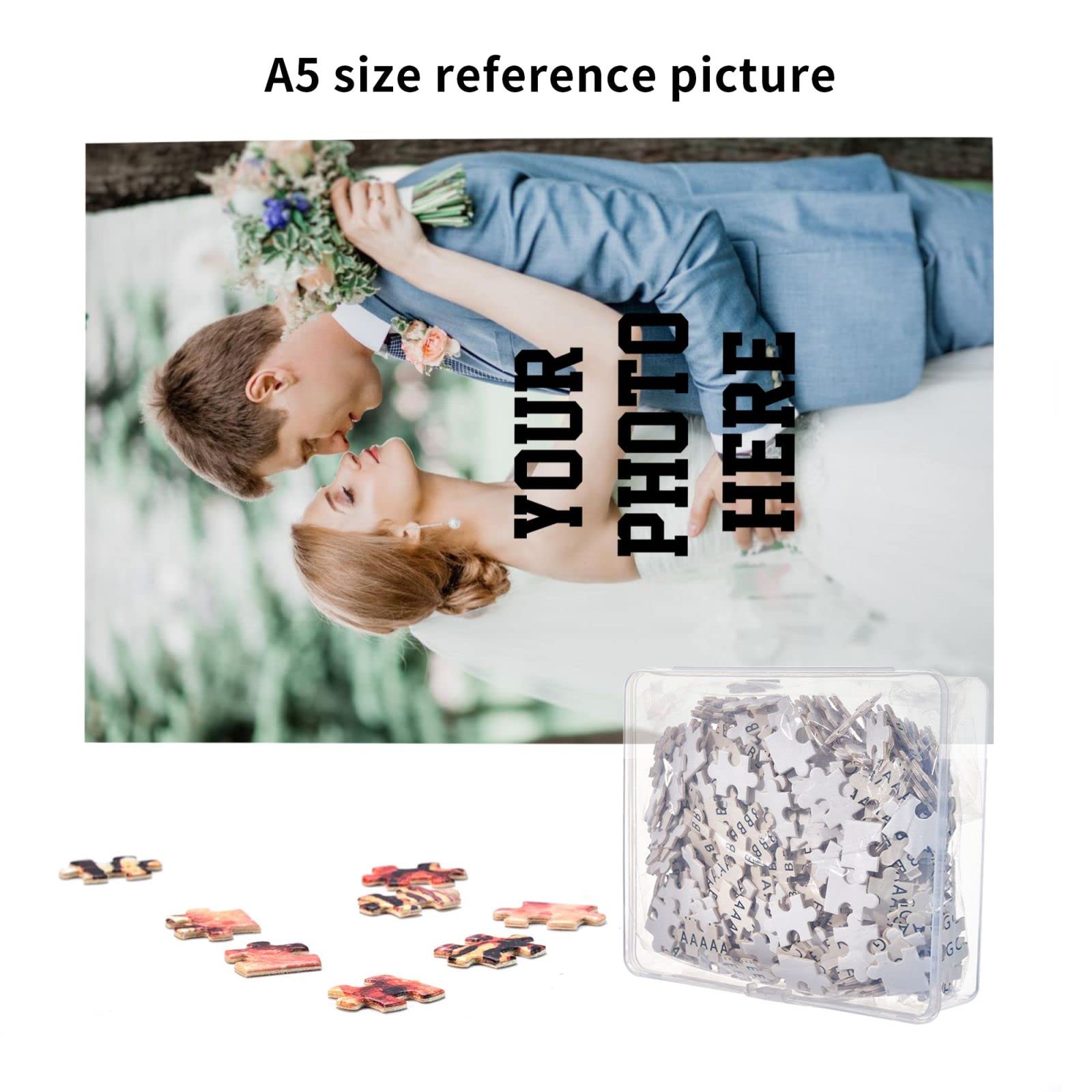 1000 Pcs Custom Photo Puzzle - Personalized Jigsaw Puzzle with Your Image or Text (300/500/1000 Pieces) - Perfect Gift for Adults & Teens - Great for Family Game Nights, Birthday Presents & Home Decor