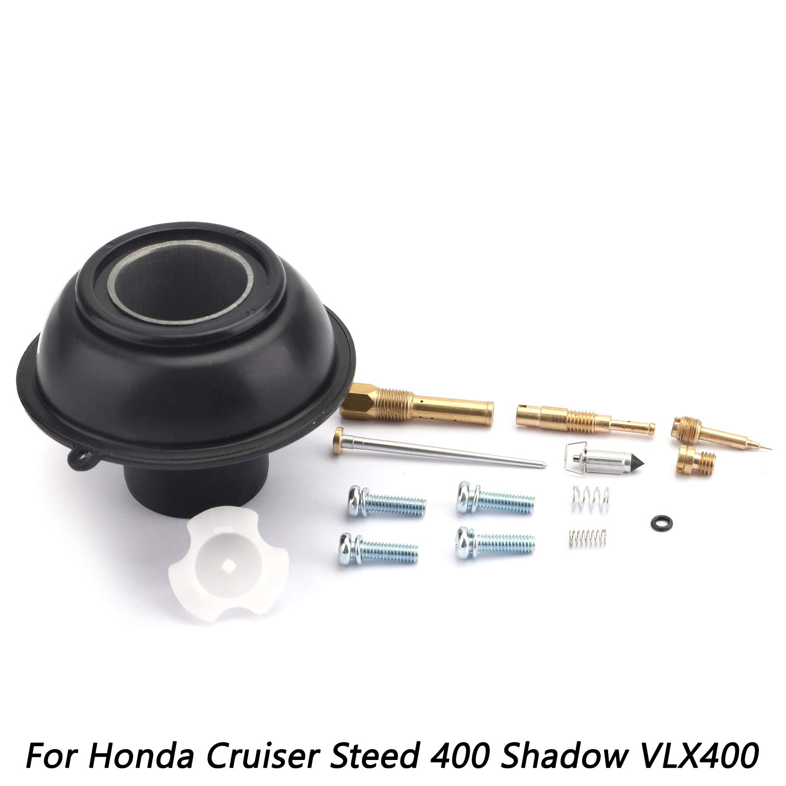 Artudatech Carburetor Diaphragm Plunger with Needle Repair Kit - Compatible with Honda Steed VLX400 & Shadow Motorcycles - Fixes Fuel Delivery Issues for Smooth Engine Performance