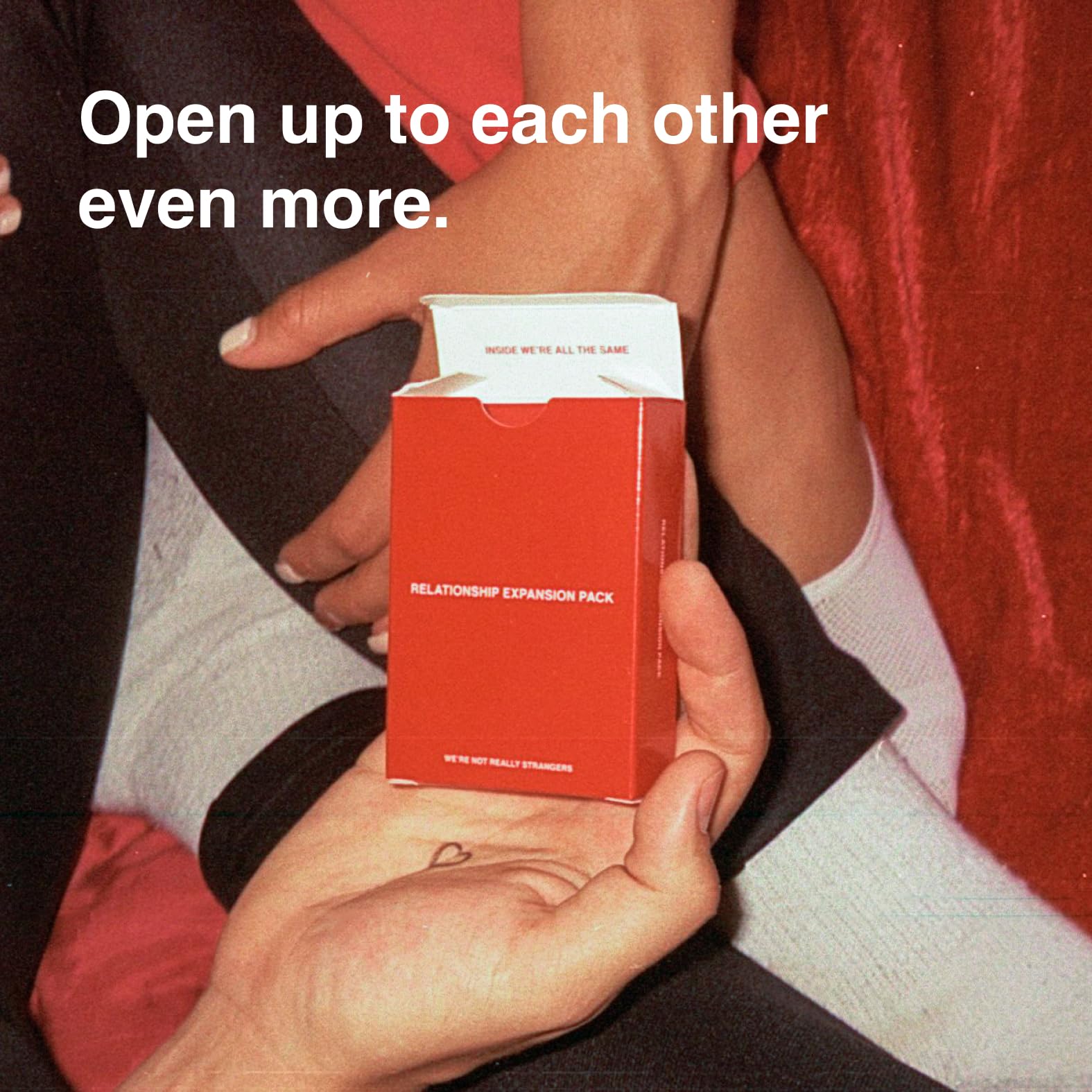WE'RE NOT REALLY STRANGERS Relationship Expansion Pack Card Game - 54 Conversation Cards with Wild Cards for Couples, Adults & Teens - Fun Date Night & Game Night Activity for 2-6 Players Ages 18+ | Perfect for Deepening Connections and Creating Meaningful Moments