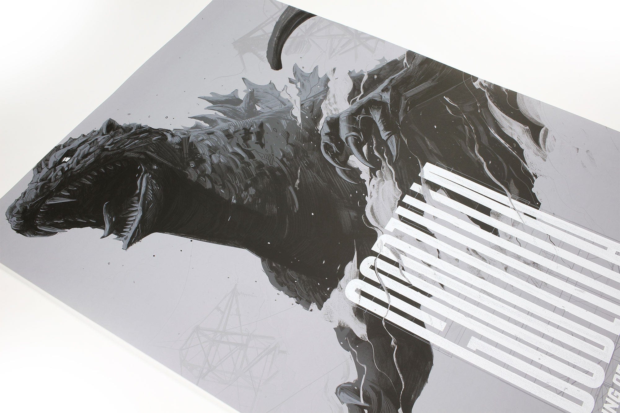 Godzilla Screenprinted Poster - High Quality Movie Wall Art Decor for Home, Office & Gifts - Perfect for Fans & Collectors