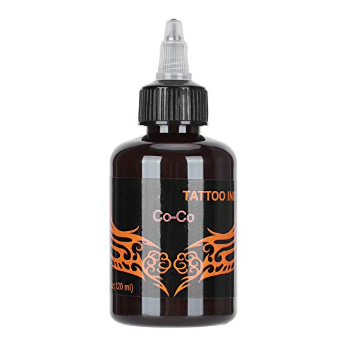 Professional Tattoo Ink 4oz (120ml) Bottle - Vibrant Long-Lasting Pigments for Safe Body Art | Large Capacity Tattoo Supply for Artists & Beginners | Perfect for Sleeves, Cover-Ups & Color Work