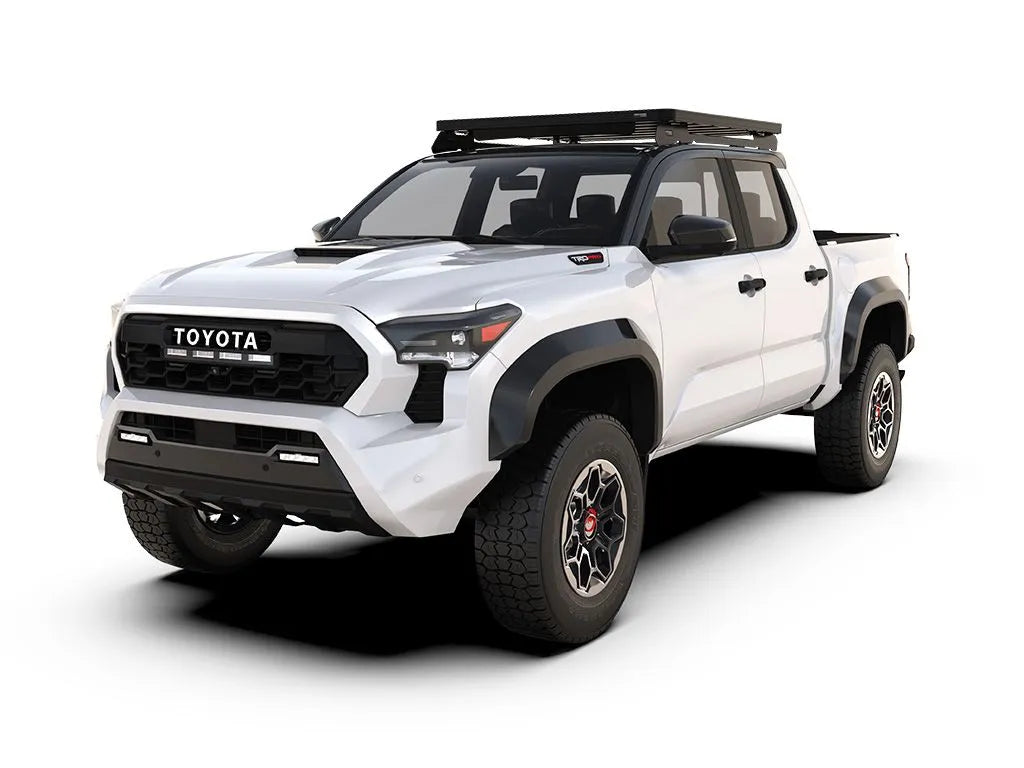 2024 Toyota Tacoma Double Cab Slimline II Roof Rack Kit by Front Runner Outfitters - Heavy Duty Aluminum Cargo Carrier for Camping & Off-Road Adventures