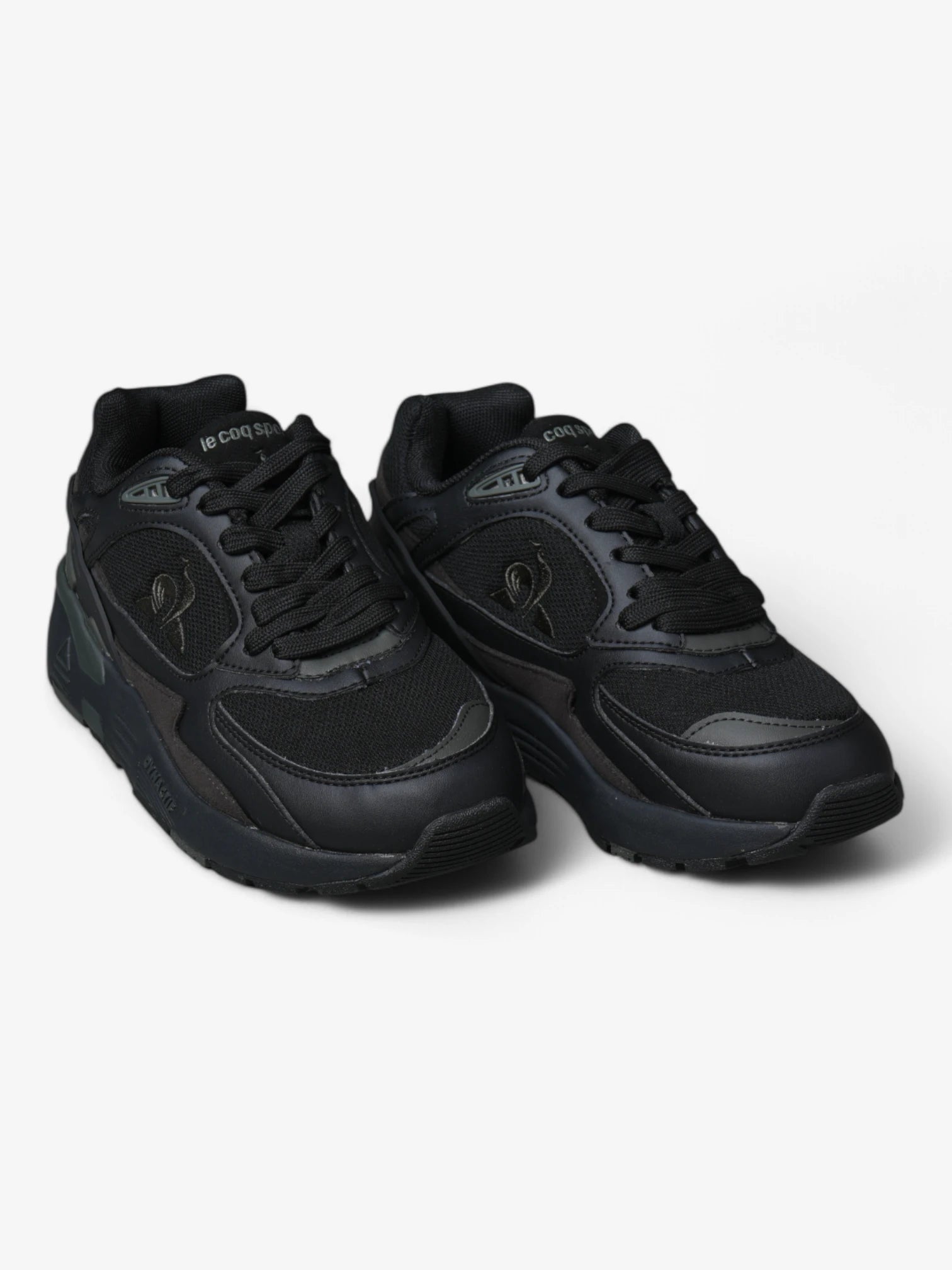 Le Coq Sportif R1100 Classic Sneakers - Black & Dark Green | Retro Running Shoes for Men & Women | Perfect for Casual Wear, Gym & Street Style