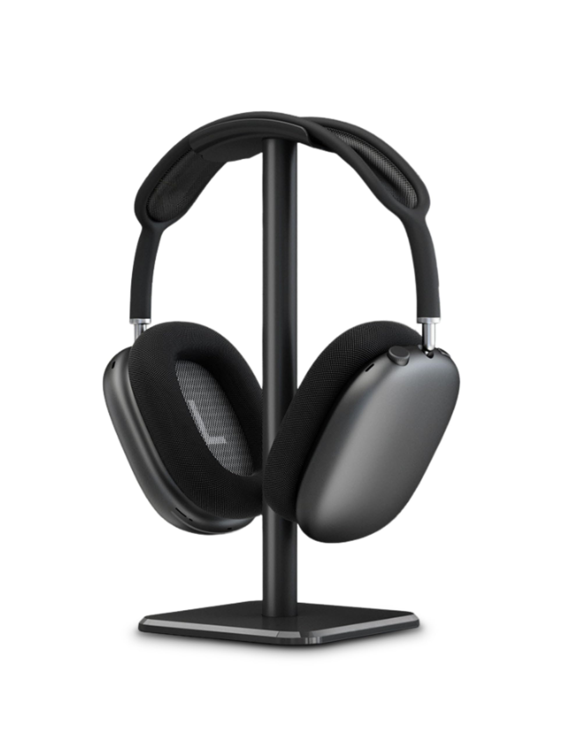 Bewinner Aluminum Headphone Stand with Anti-Slip Base & TPU Tray - Premium Headset Holder for Gaming, Home & Office Use (Black) - Perfect for Desk Organization & Audio Equipment Display