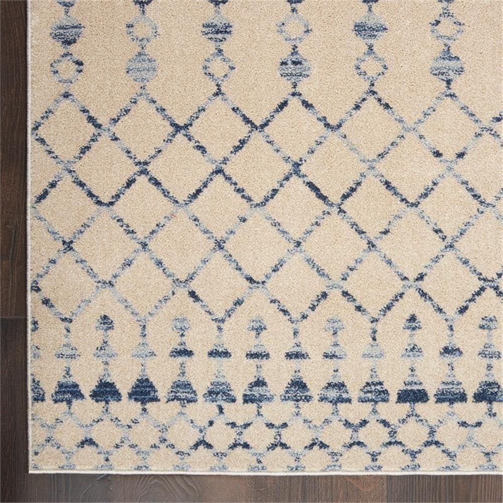 Nourison Royal Moroccan Farmhouse Beige Blue 2'3