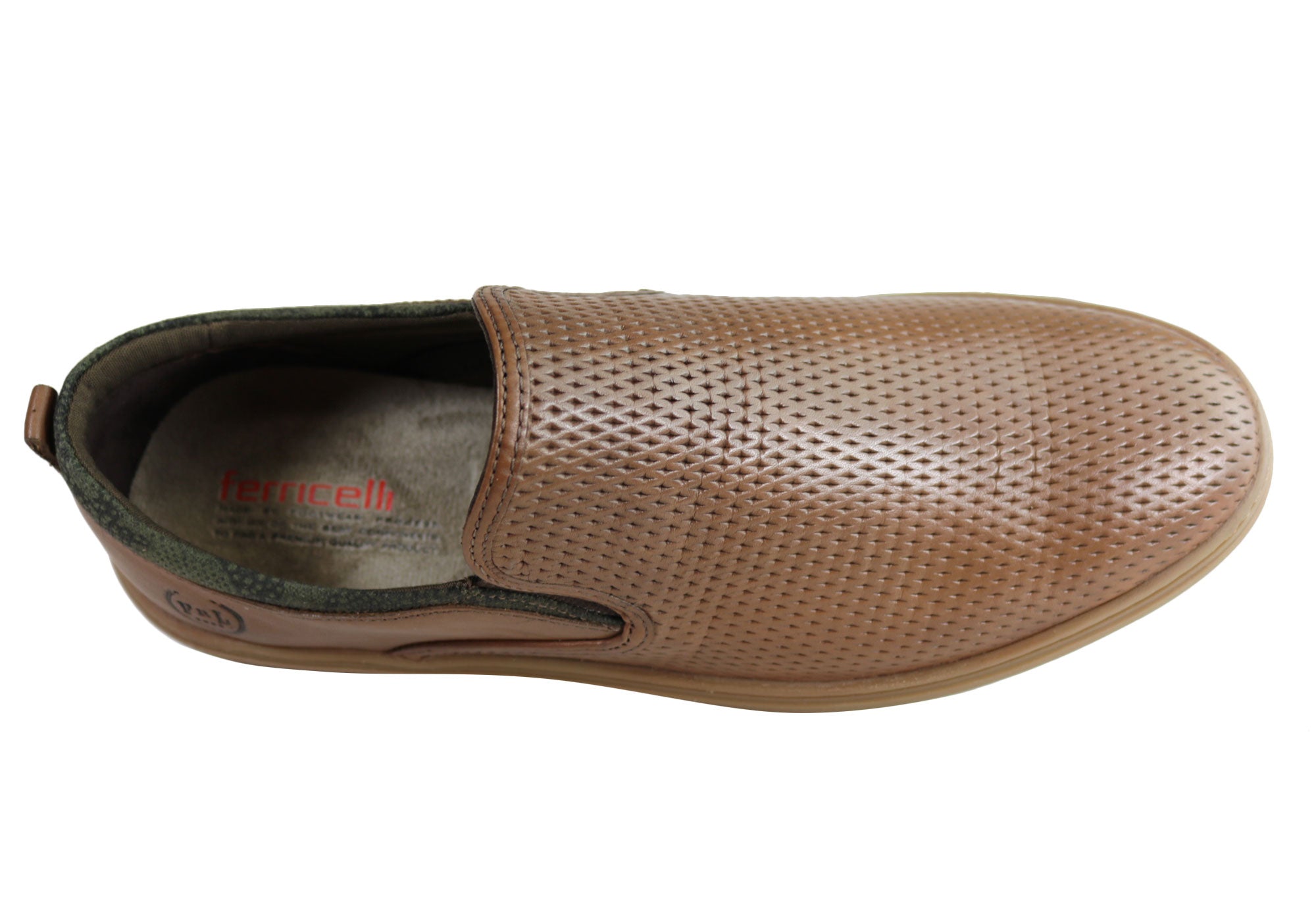 Ferricelli Atlas Men's Leather Casual Shoes - Cushioned Comfort, Handcrafted in Brazil - Perfect for Walking, Travel & Everyday Wear