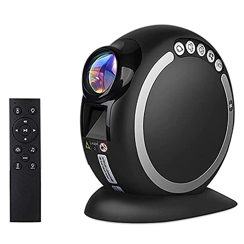 Bakemoro LED Galaxy Projector Light - Starry Night Projector with 2400mAh Battery, Timer, Remote Control & Bluetooth for Bedroom, Party, and Relaxation