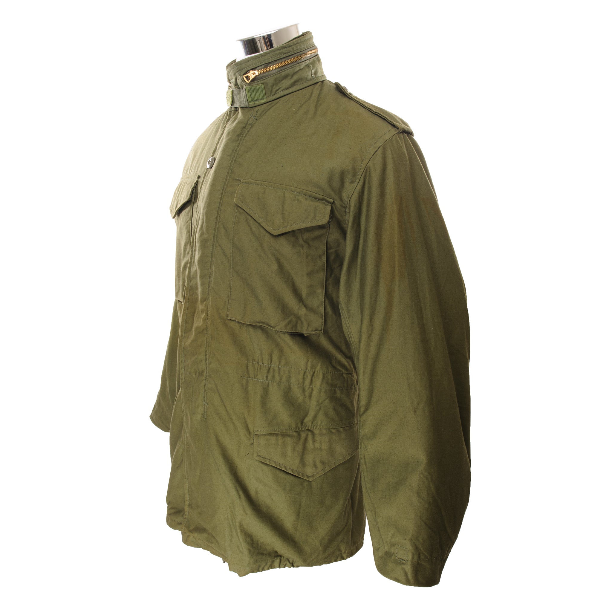 Vintage US Army M-1965 M65 Field Jacket - 1981 Military Surplus - Small Long Size - Olive Drab Green - Perfect for Outdoor Adventures, Hiking, and Vintage Fashion Collectors