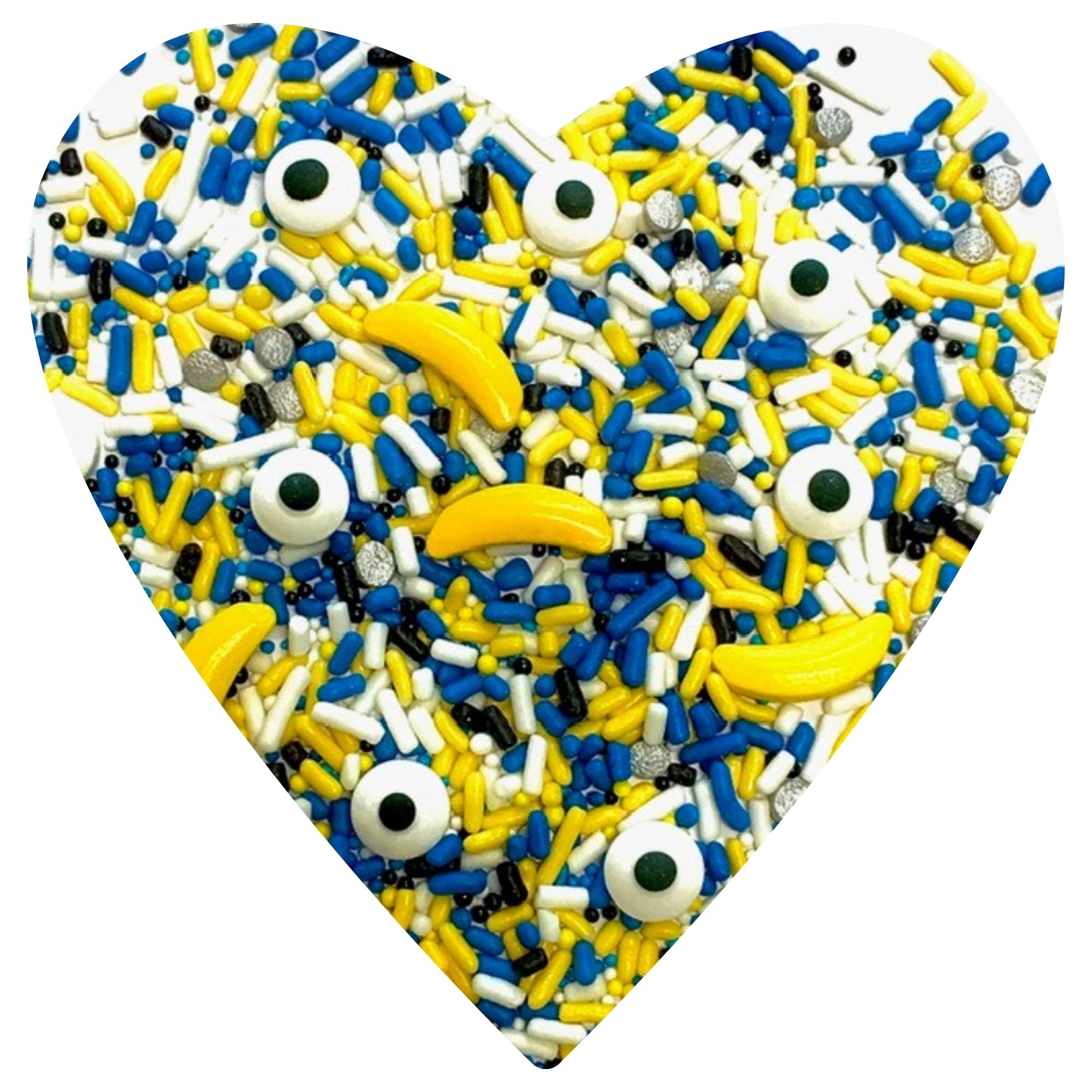 COOL MOM SPRINKLES Blue & Yellow Birthday Cake Sprinkles (4 oz) - Gluten-Free USA Made Decorating Sprinkles for Cakes, Cupcakes, Cookies - Perfect for Birthday Parties, Baby Showers & Holiday Desserts