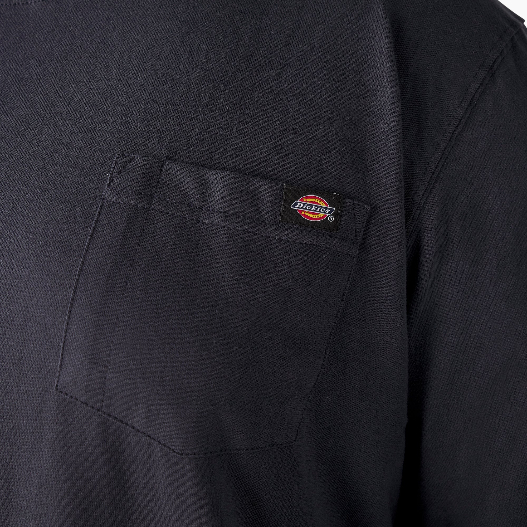 Dickies Men's Heavyweight Long Sleeve Crew Neck T-Shirt - Durable Workwear for Construction, Landscaping & Outdoor Activities
