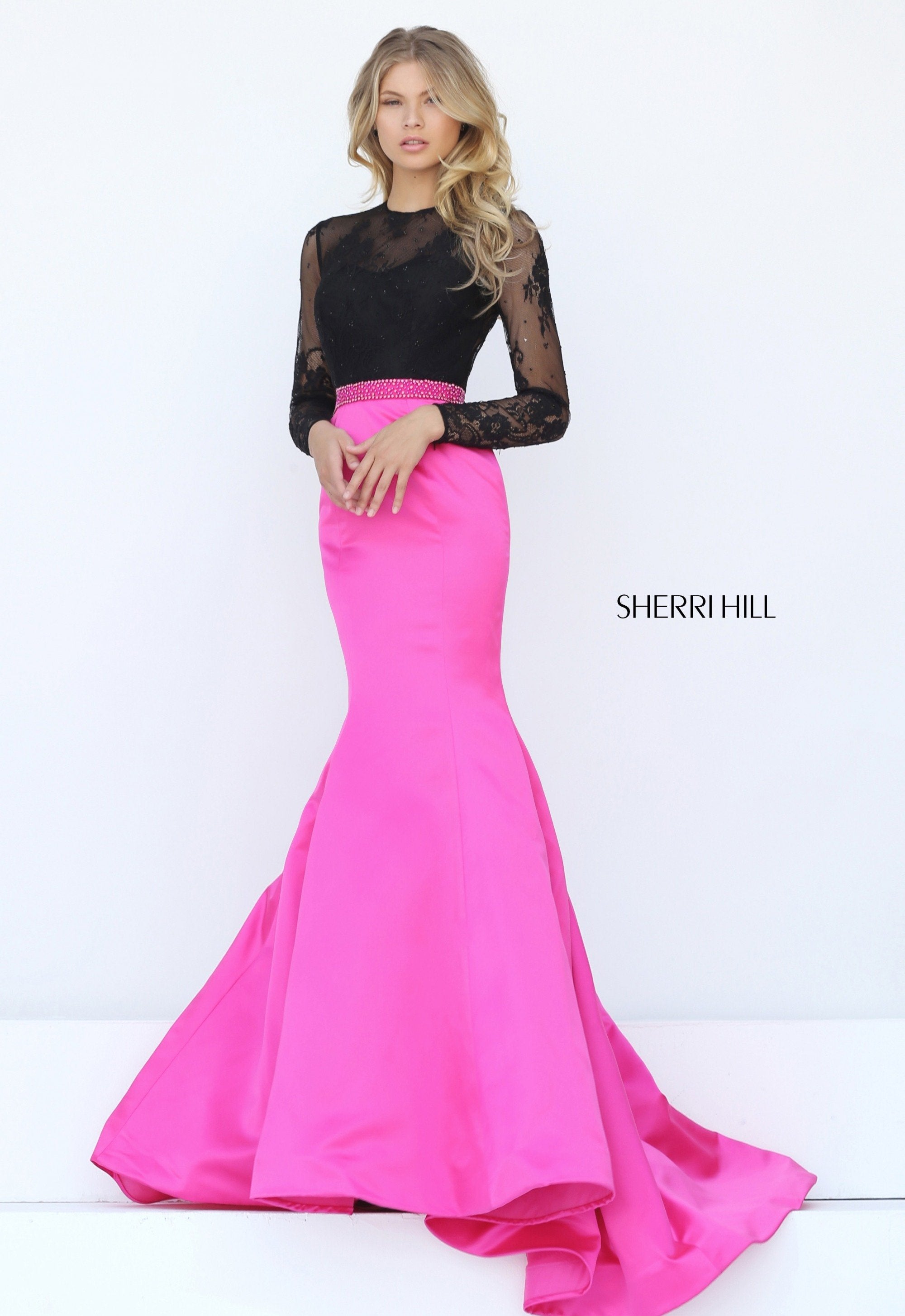 black/fuchsia