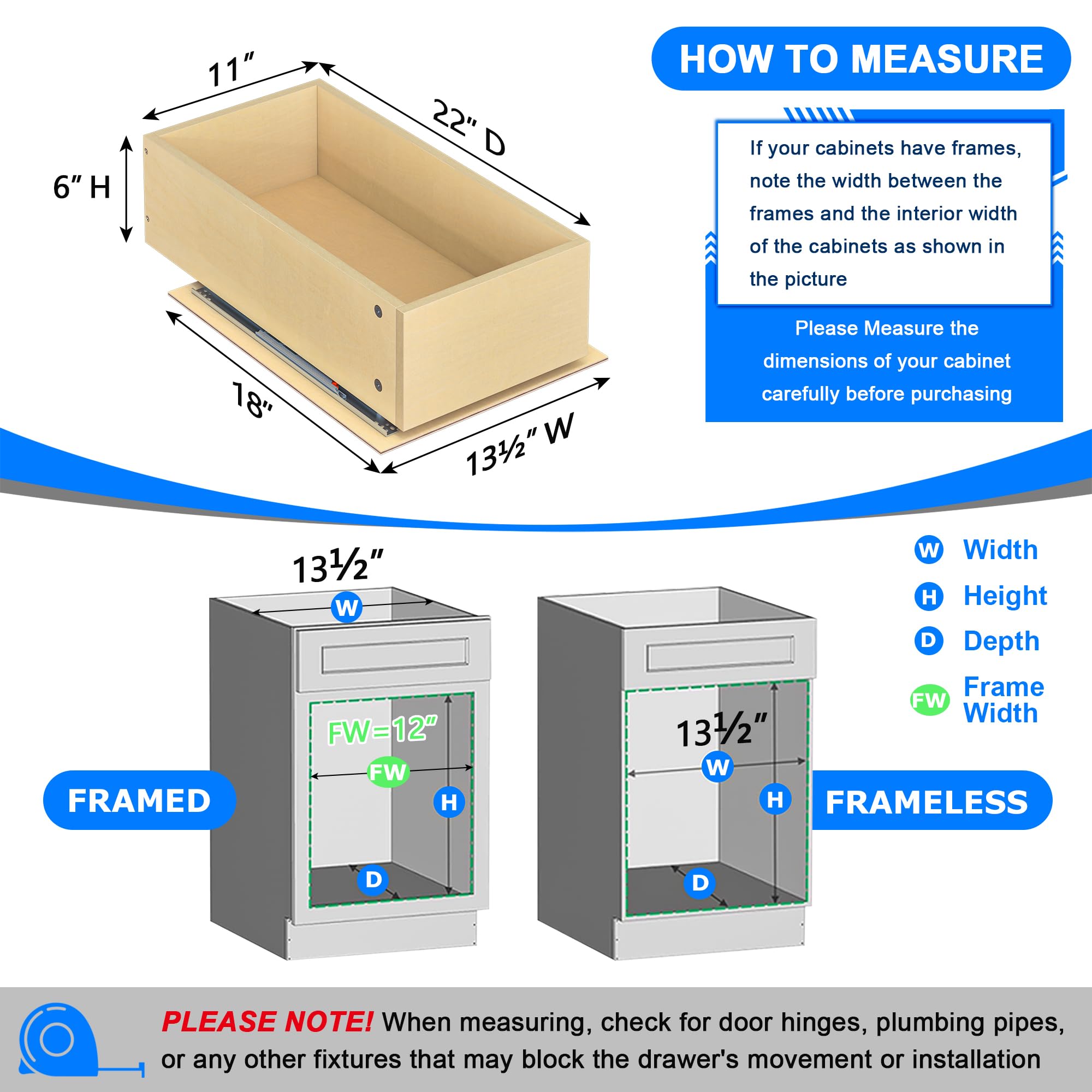 Soft Close Pull Out Drawers for Cabinets - 11