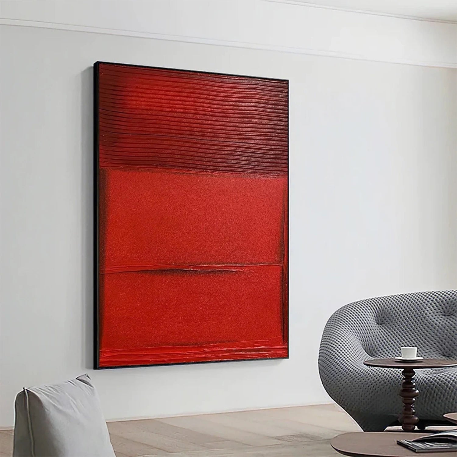 Abstract Texture Painting #AB 330 - Modern Wall Art for Living Room, Bedroom & Office Decor - Handmade Canvas Artwork for Home & Office Interior Design