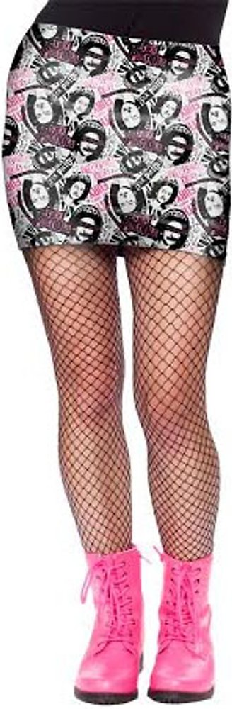 Sex Pistols No Fun Tube Skirt - Punk Rock Band Graphic Skirt by Sourpuss Clothing | Black & White | Medium Size | Perfect for Concerts, Halloween & Punk Fashion Outfits