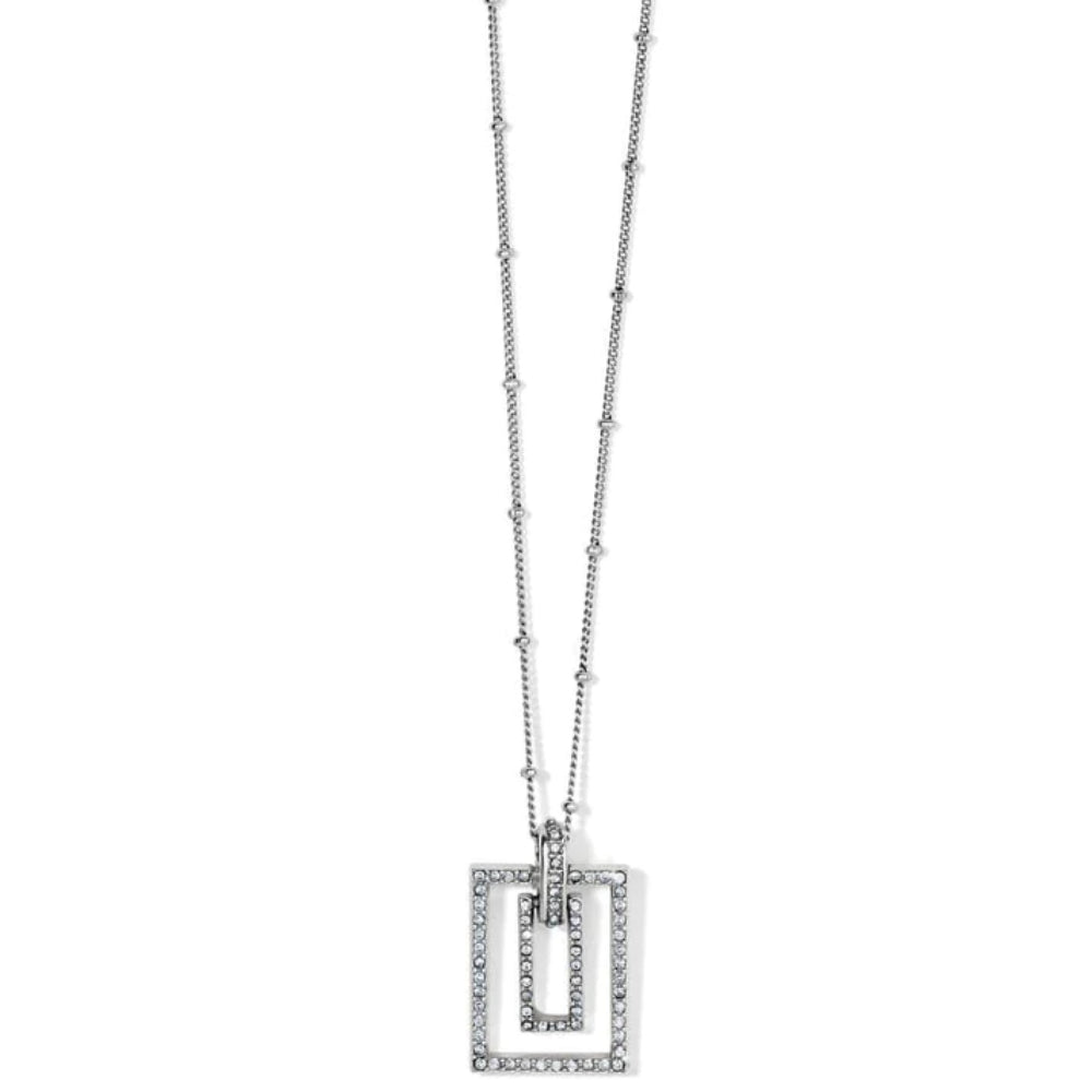 Brighton Illumina Lights Linx Necklace - Silver Tone Elegant Layering Jewelry for Women, Perfect for Date Night & Special Occasions