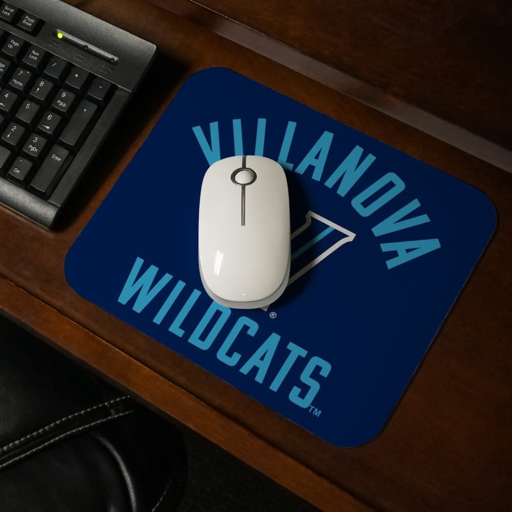 Villanova University Wildcats Low Profile Thin Gaming Mouse Pad - Perfect for Office, Home, and Dorm Room Computer Setup