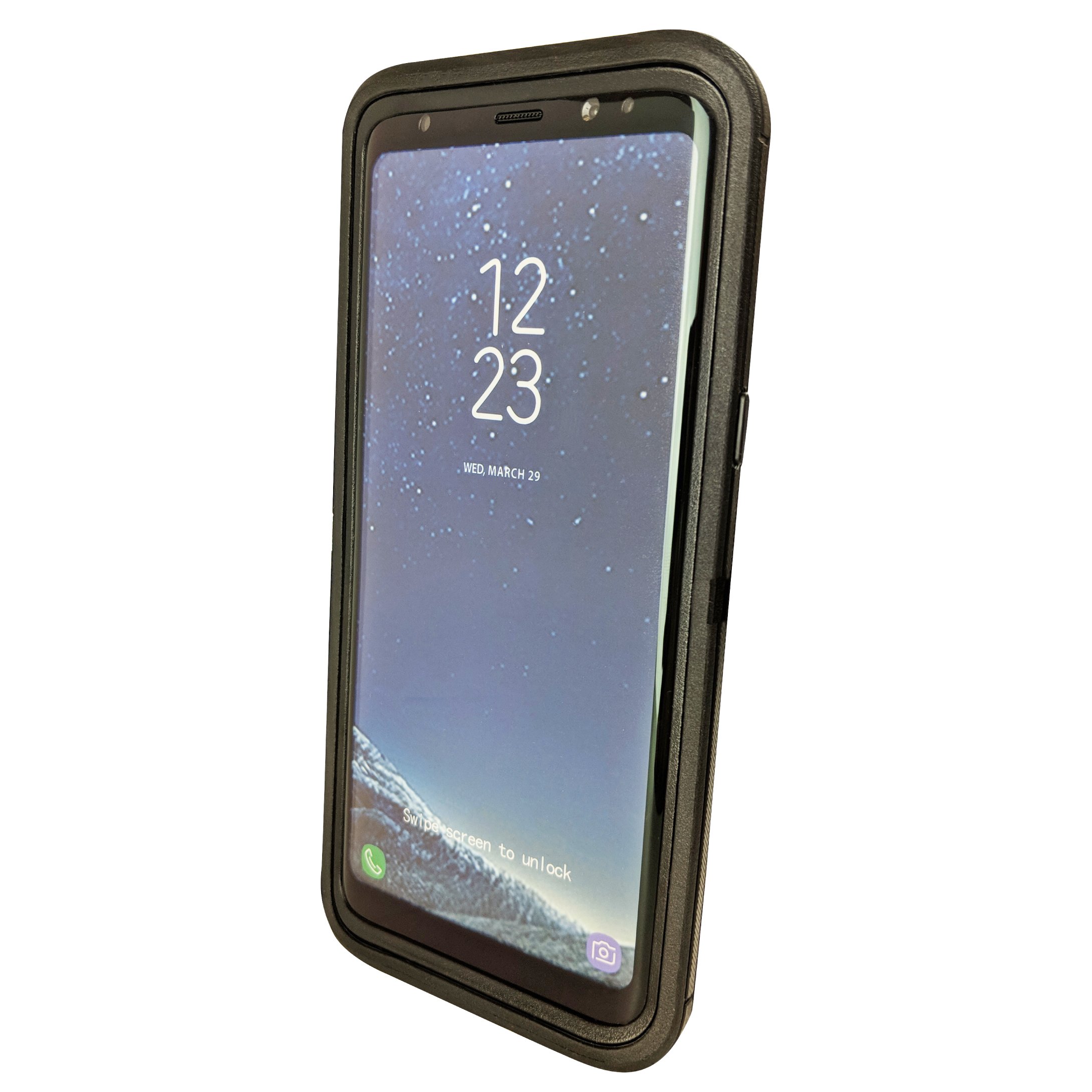 Galaxy S8 Case - Custom Black Basketball Design - Durable Phone Cover for Sports Fans