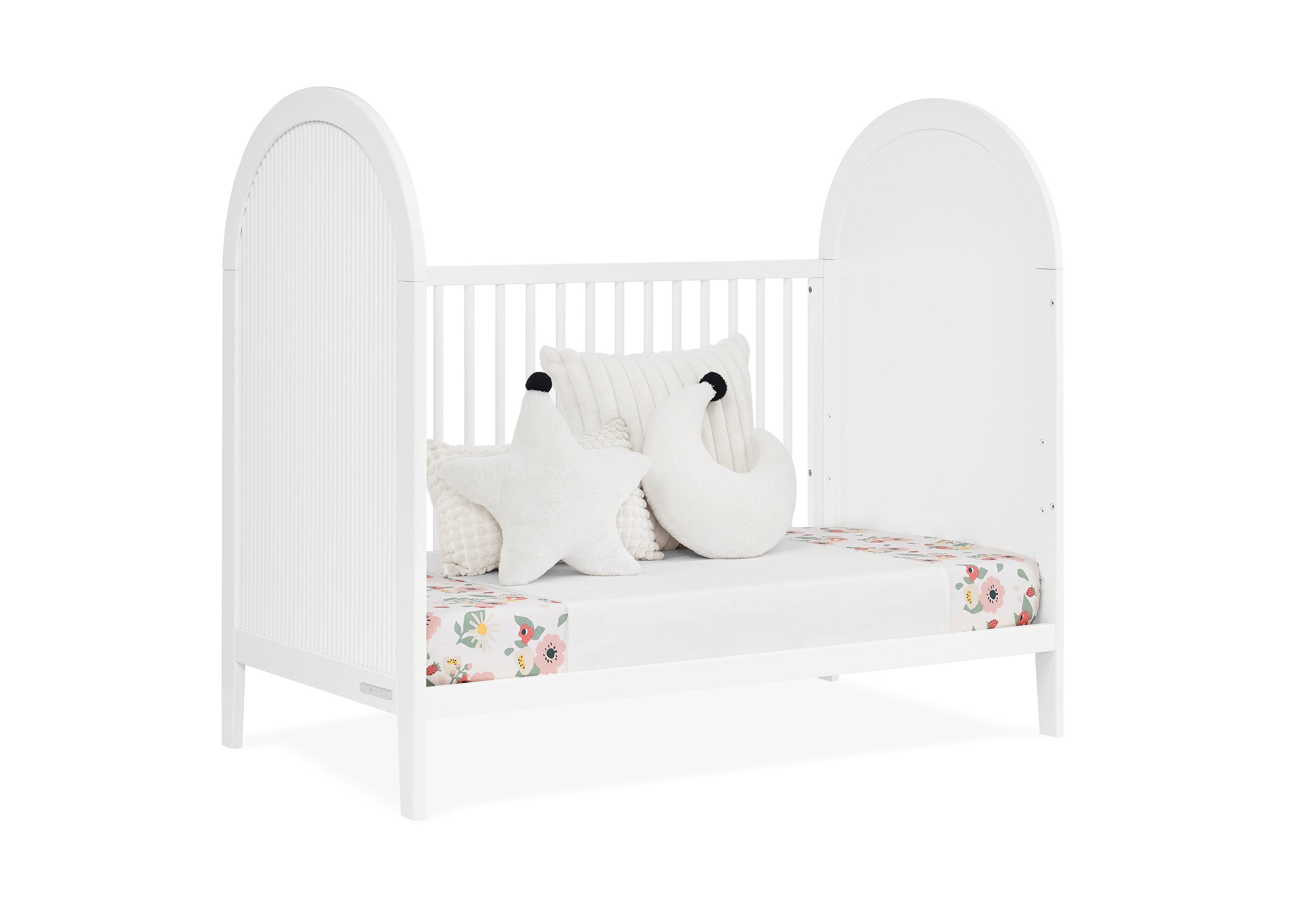 Eloise 4-in-1 Convertible Baby Crib - Toddler Bed, Daybed & Full-Size Bed Conversion - Safe Nursery Furniture for Newborns to Teens - Perfect for Bedrooms, Daycare & Guest Rooms