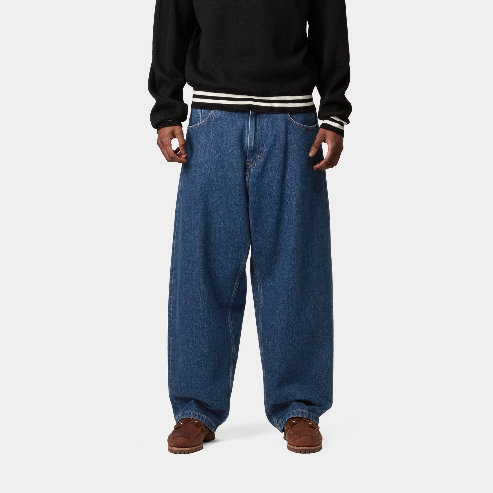 Brandon Men's Casual Pants | Stone Washed Blue Denim Jeans for Comfort & Style | Perfect for Everyday Wear, Work & Outdoor Activities