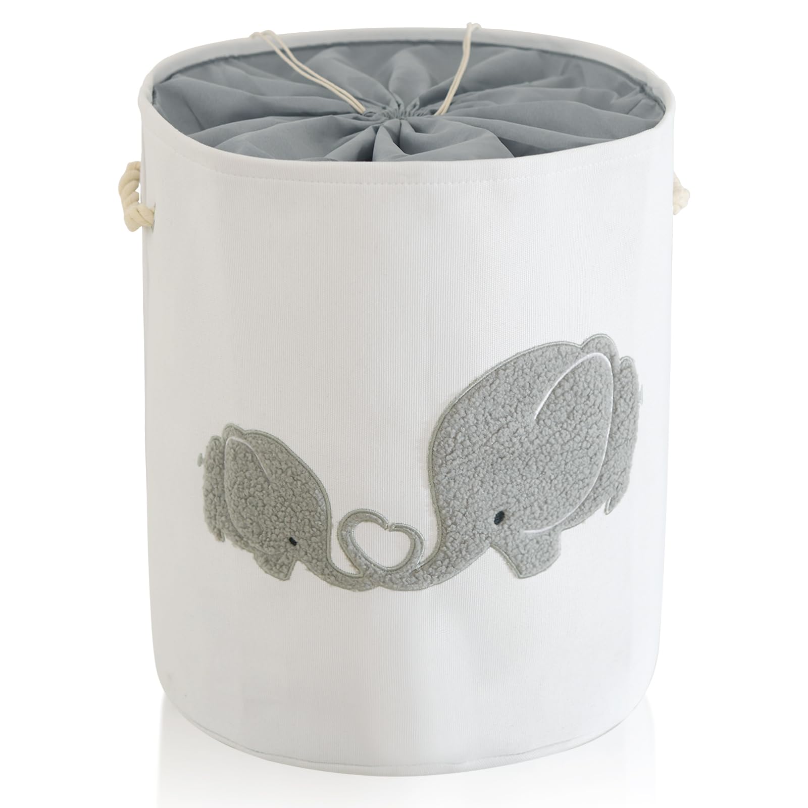 Extra Large Baby Hamper & Nursery Laundry Basket - 58L Collapsible Canvas Storage for Kids Toys, Baby Clothes & Dorm Essentials | Perfect for Nursery Organization, College Dorm Room & Playroom Storage