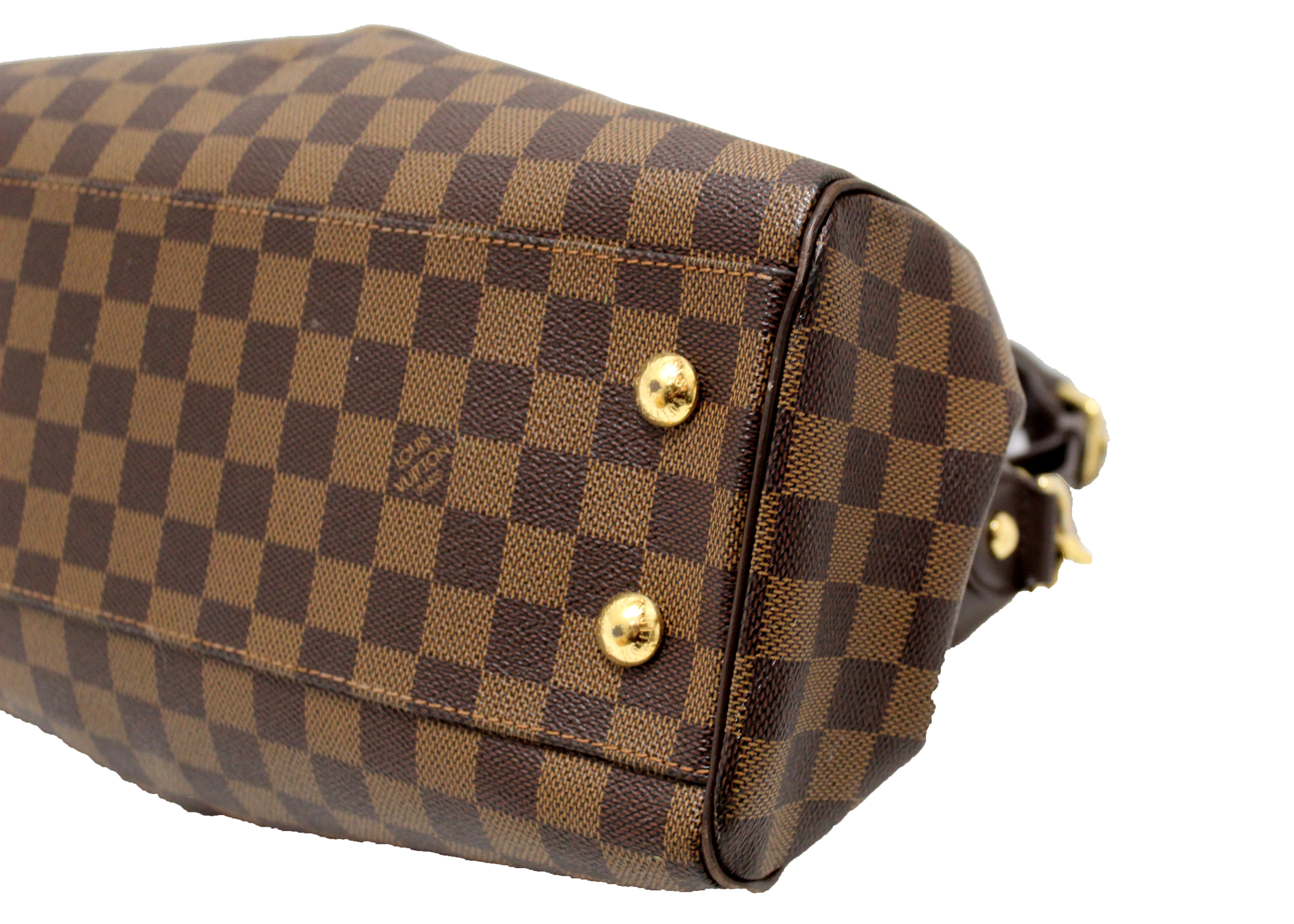 Authentic Louis Vuitton Damier Ebene Canvas Trevi PM Shoulder Bag for Women - Luxury Designer Handbag with Gold-Tone Hardware, Perfect for Work, Travel & Everyday Use